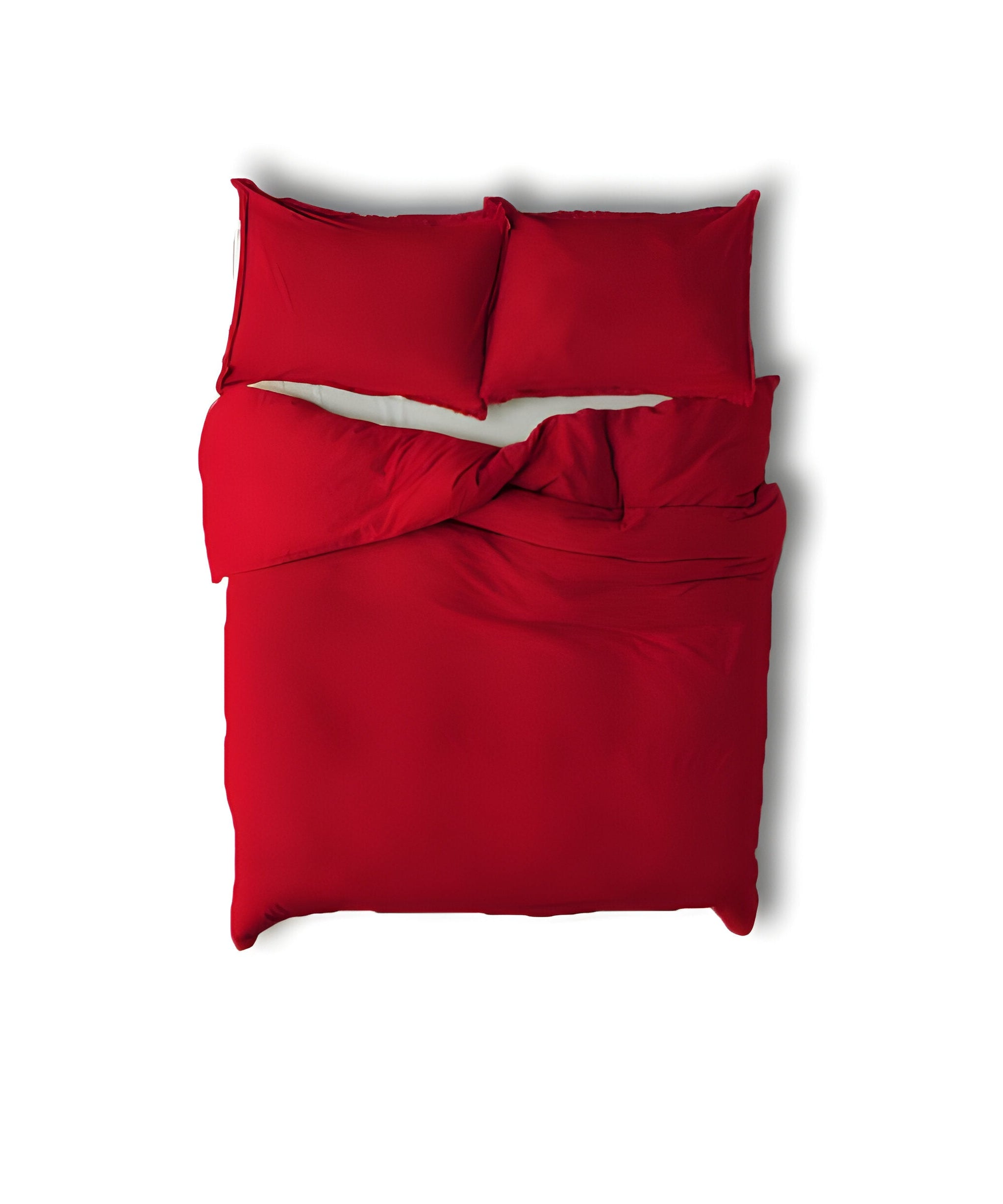 400TC Cotton Sateen Solid Fringe Duvet Cover Set