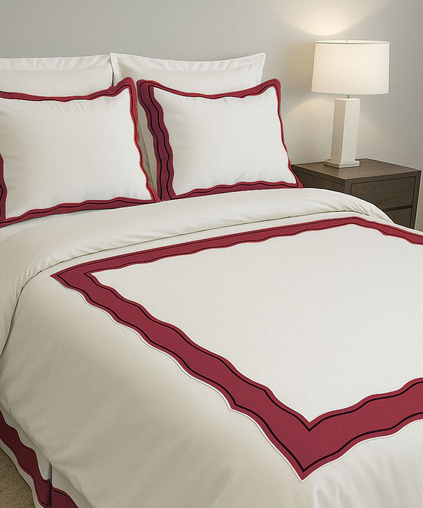 Sagrisa Applique Embroidery Cotton Duvet Cover Set