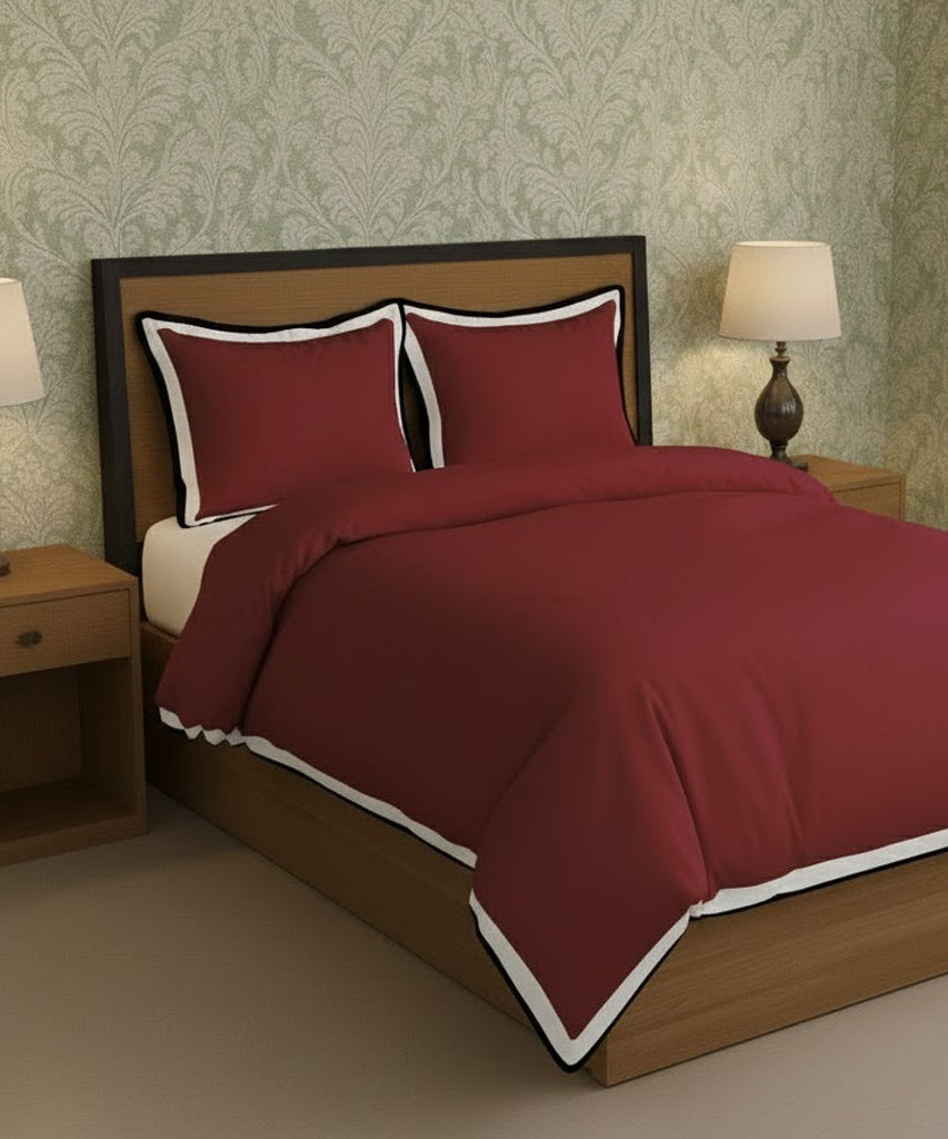 Black & White Border Frame Duvet Cover Set