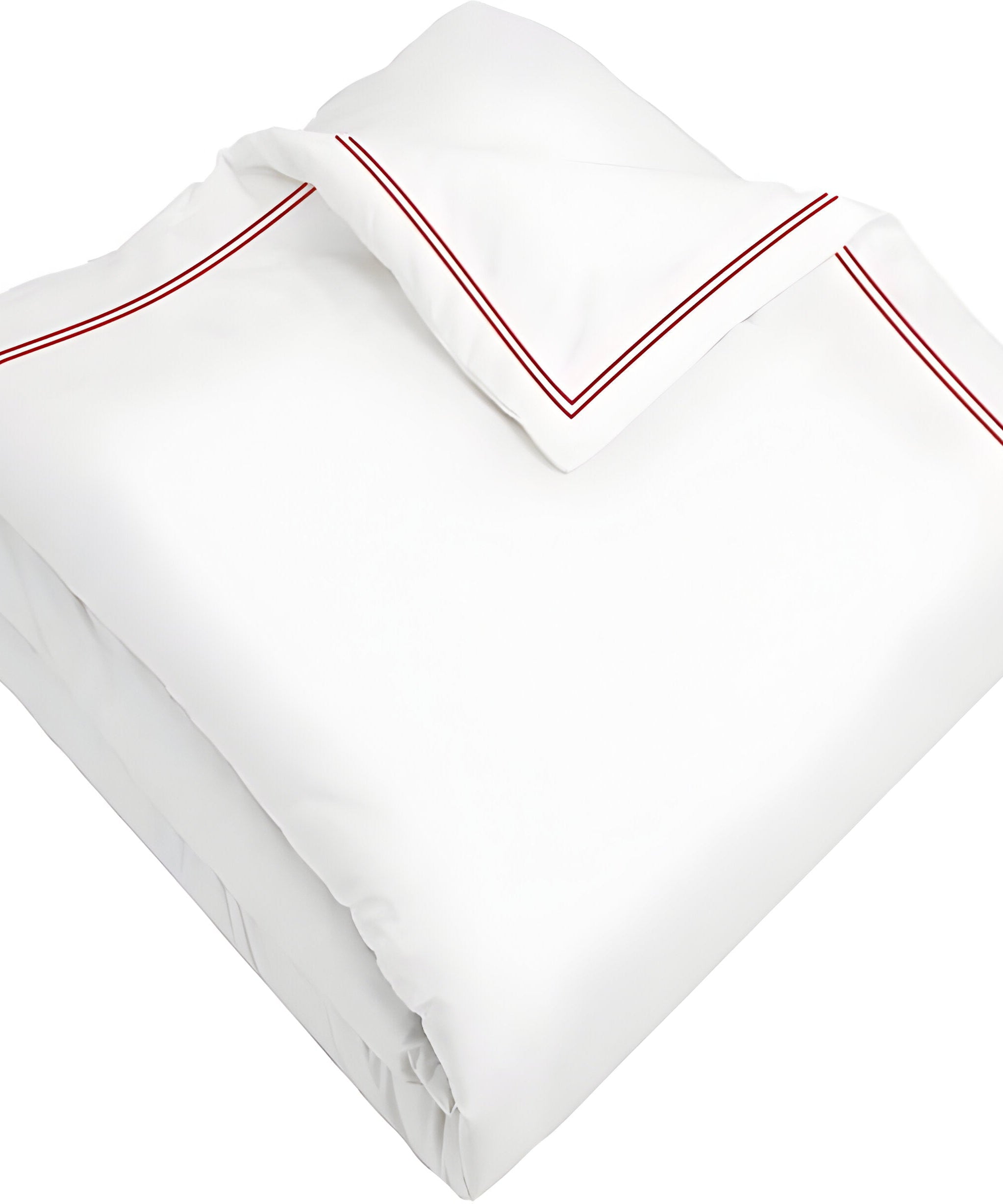 400TC Cotton Double Edge Embroidery Sateen Solid Duvet Cover Set