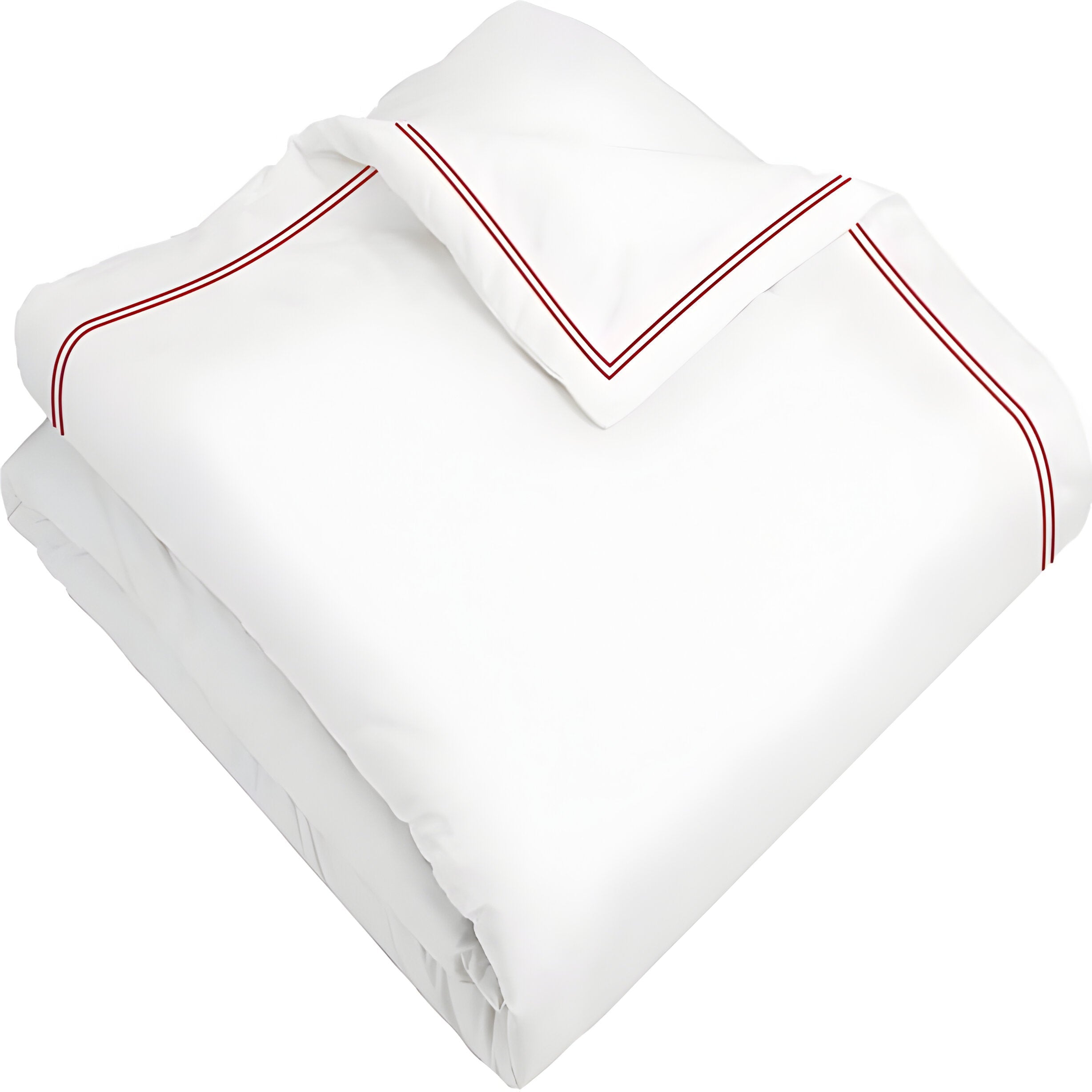 400TC Cotton Double Edge Embroidery Sateen Solid Duvet Cover Set