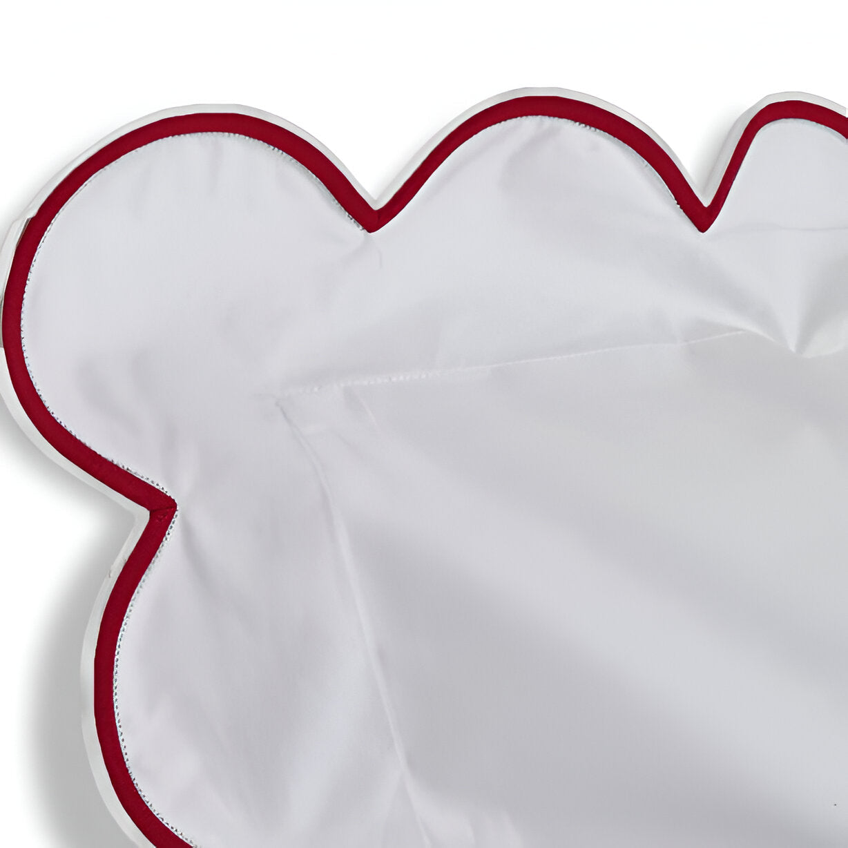 400TC Cotton Scallop Embroidery Sateen Solid Duvet Cover Set