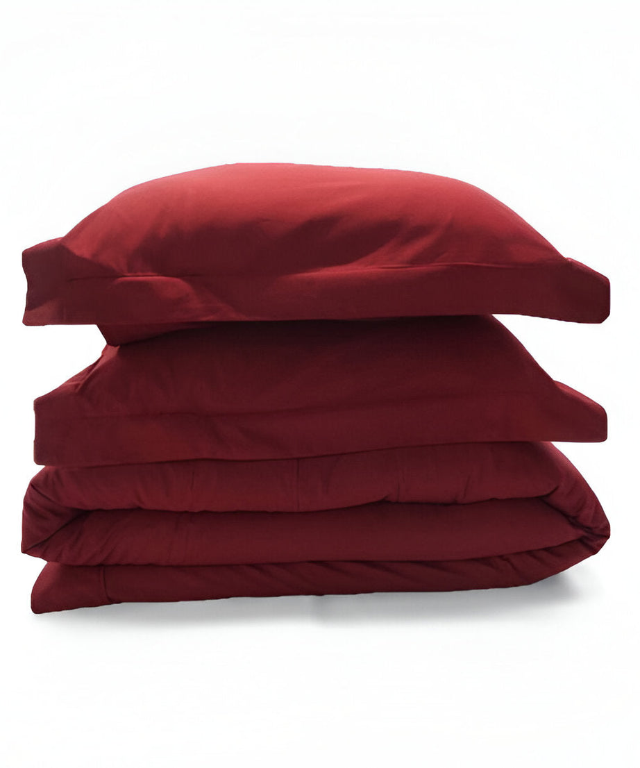 400TC Sateen Solid Cotton Round Duvet Cover Set