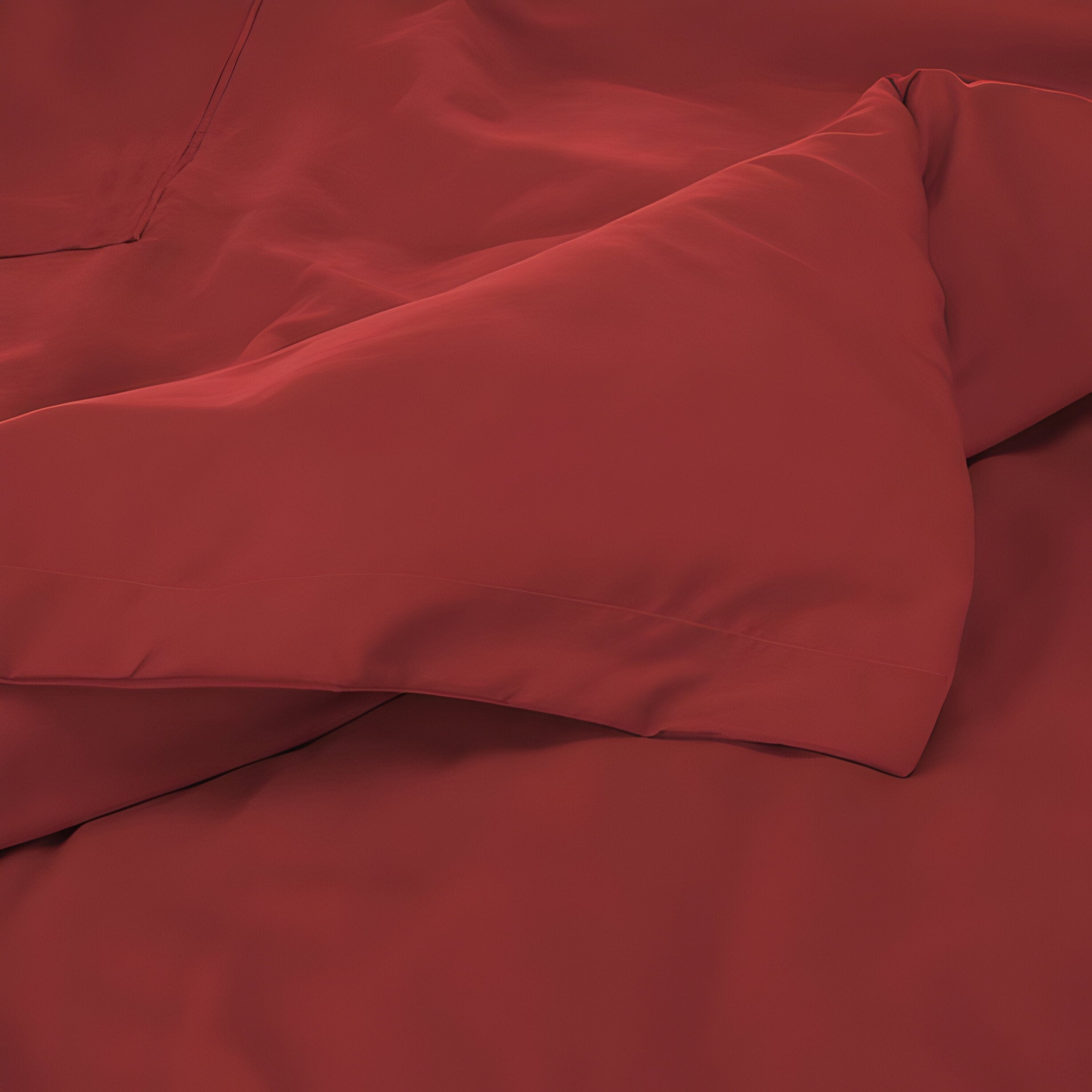 400TC Cotton Luxurious Single Embroidery Sateen Solid Duvet Cover Set