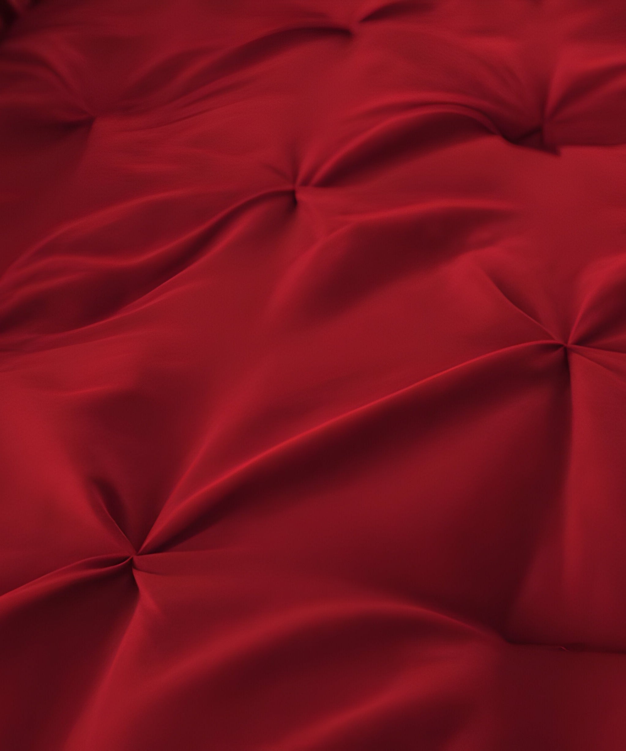 400TC Cotton Pintuck Sateen Solid Duvet Cover Set