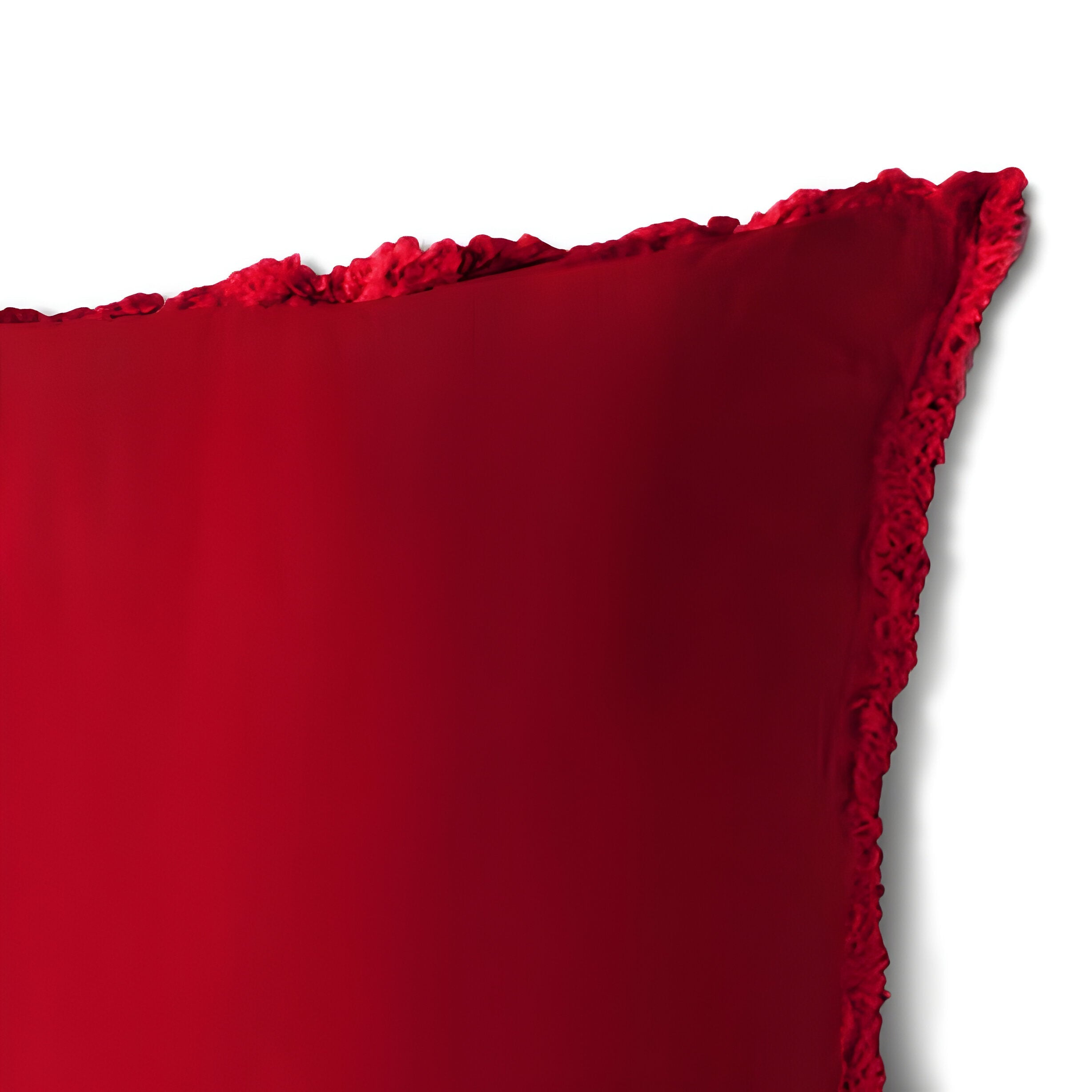 400TC Cotton Sateen Solid Fringe Duvet Cover Set