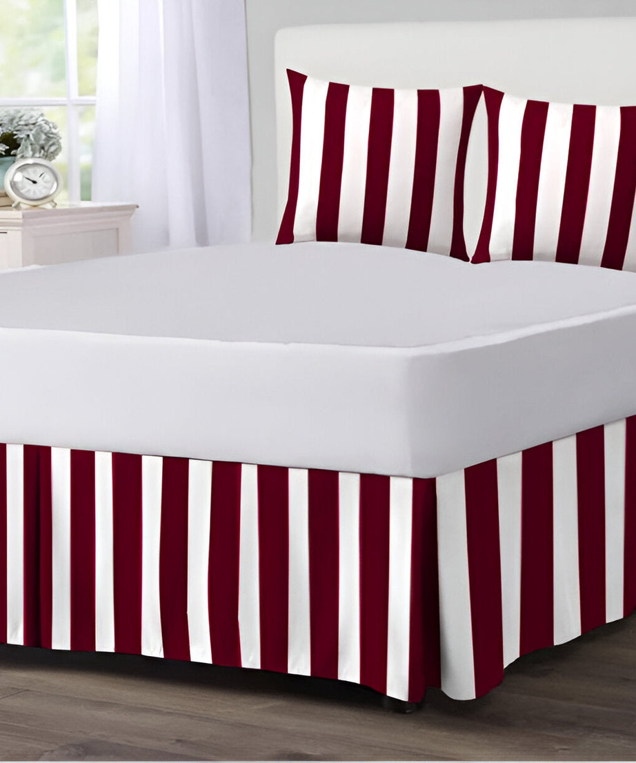 400TC Stripe Border Frame Cotton Sateen Duvet Cover Set