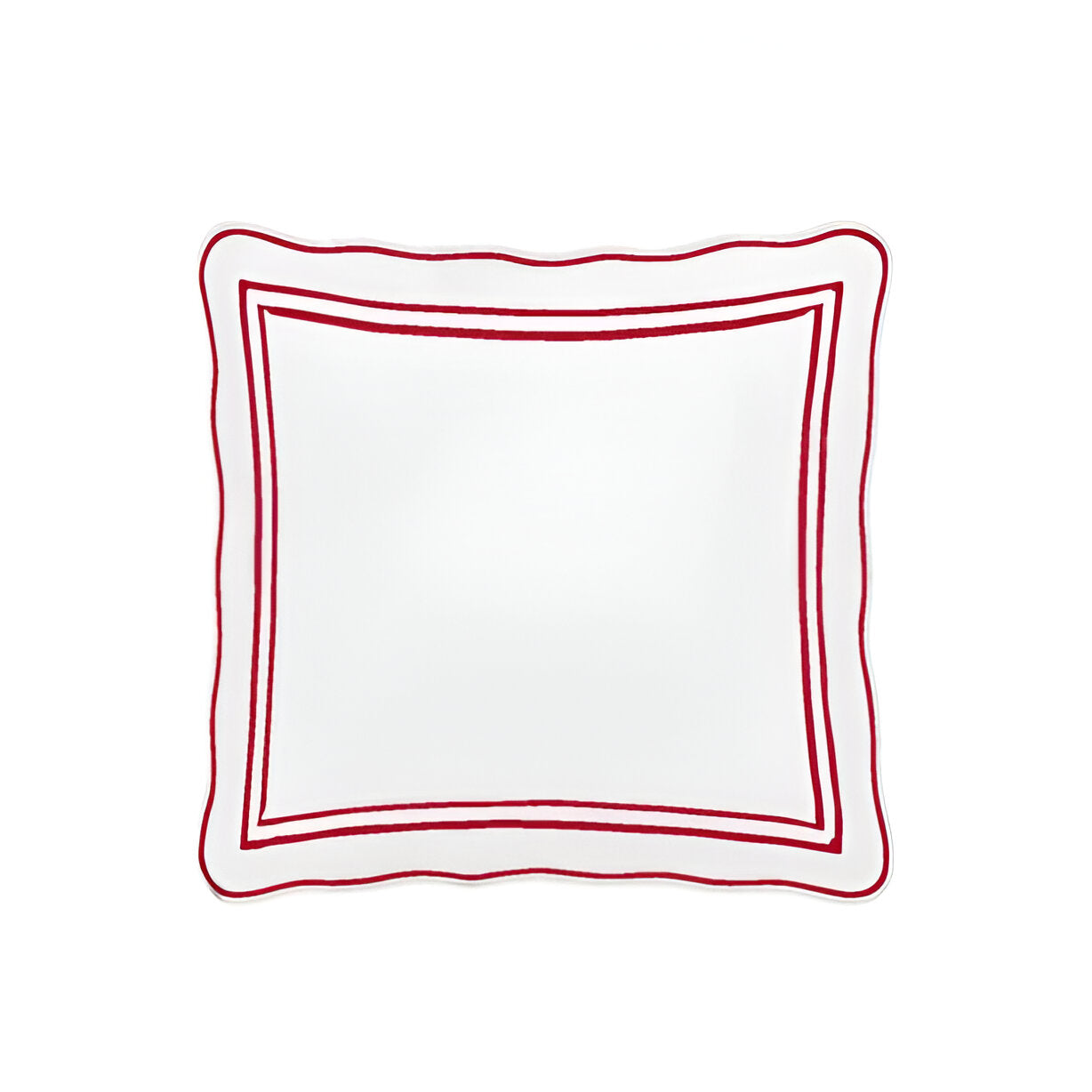 400TC Wavy Embroidery & Border Cotton Sateen Solid Duvet Cover Set