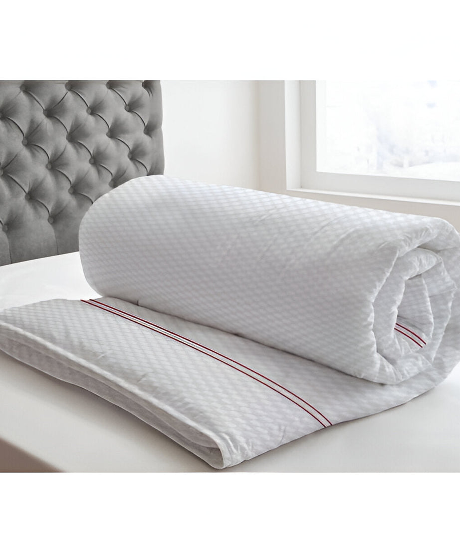 400TC Cotton Double Embroidery Sateen Microcheck Duvet Cover Set