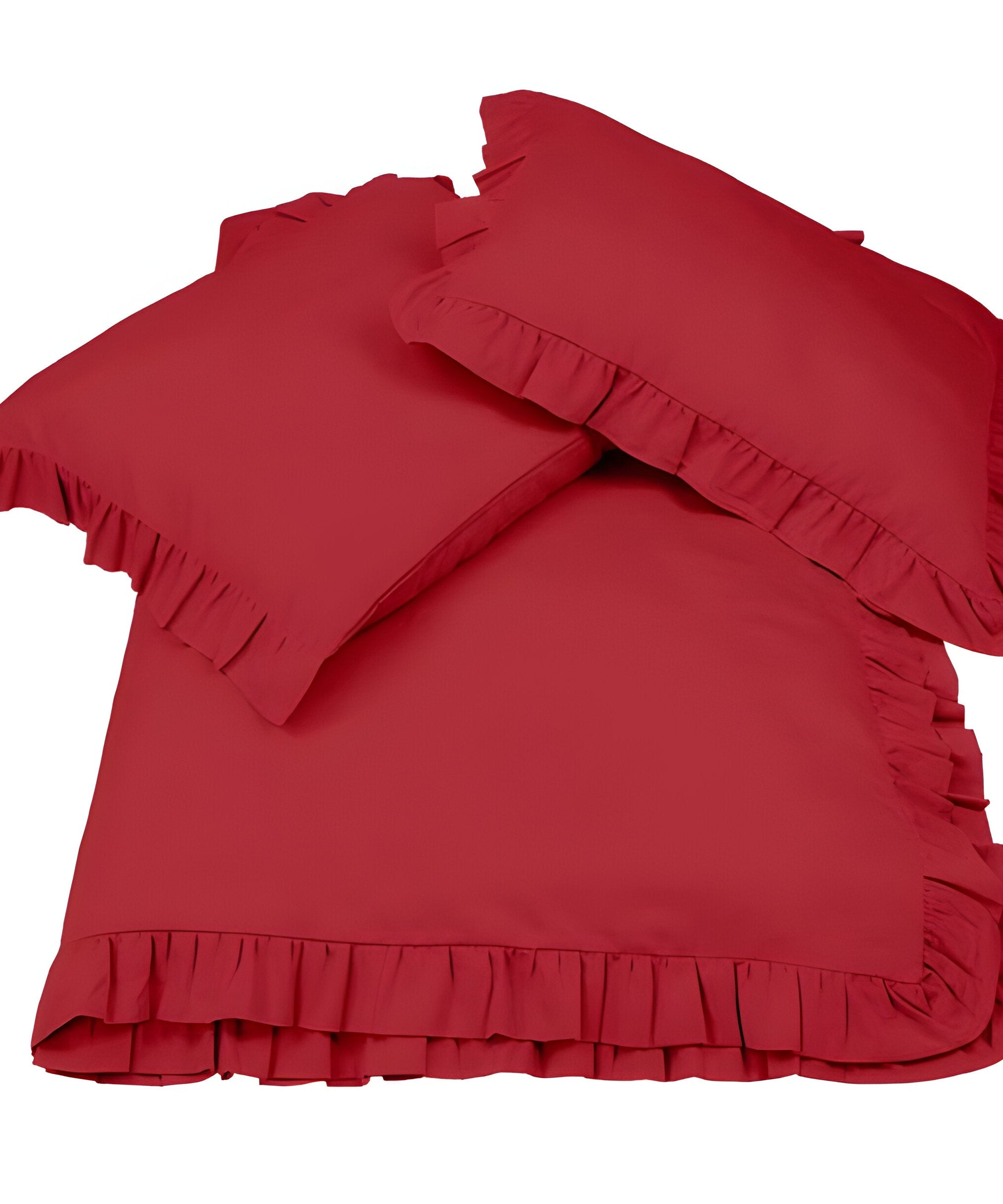 400TC Cotton Sateen Ruffle Duvet Cover Set