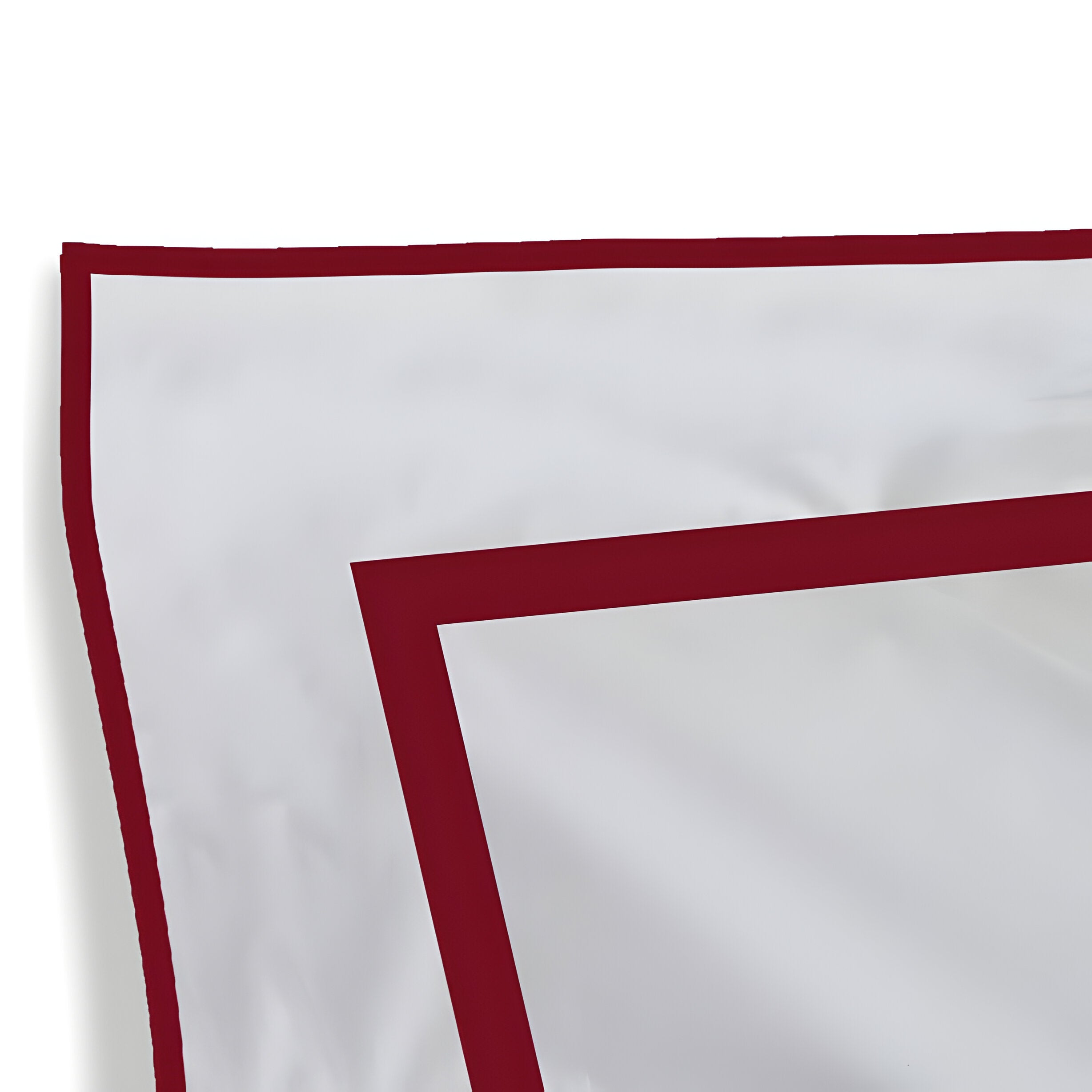 400TC Embroidery & Border Cotton Sateen Solid Duvet Cover Set