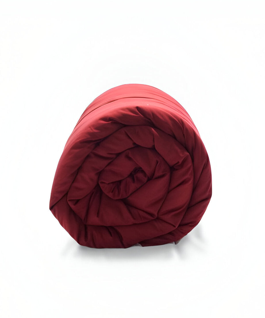 400TC Sateen Solid Cotton Round Duvet Cover Set