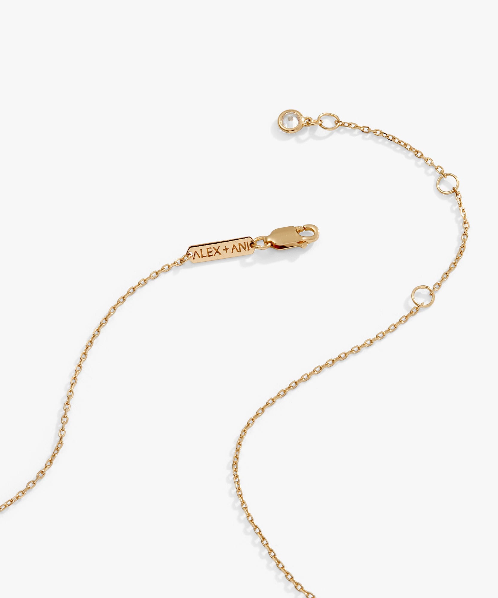 Butterfly + Crystal Necklace, Adjustable