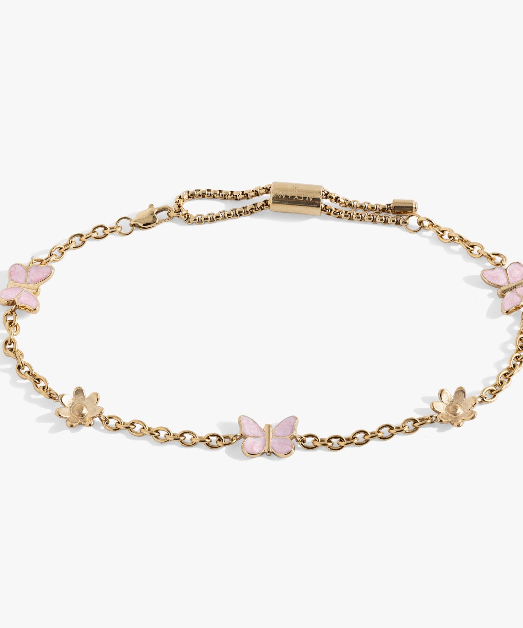 Butterfly and Flower Anklet