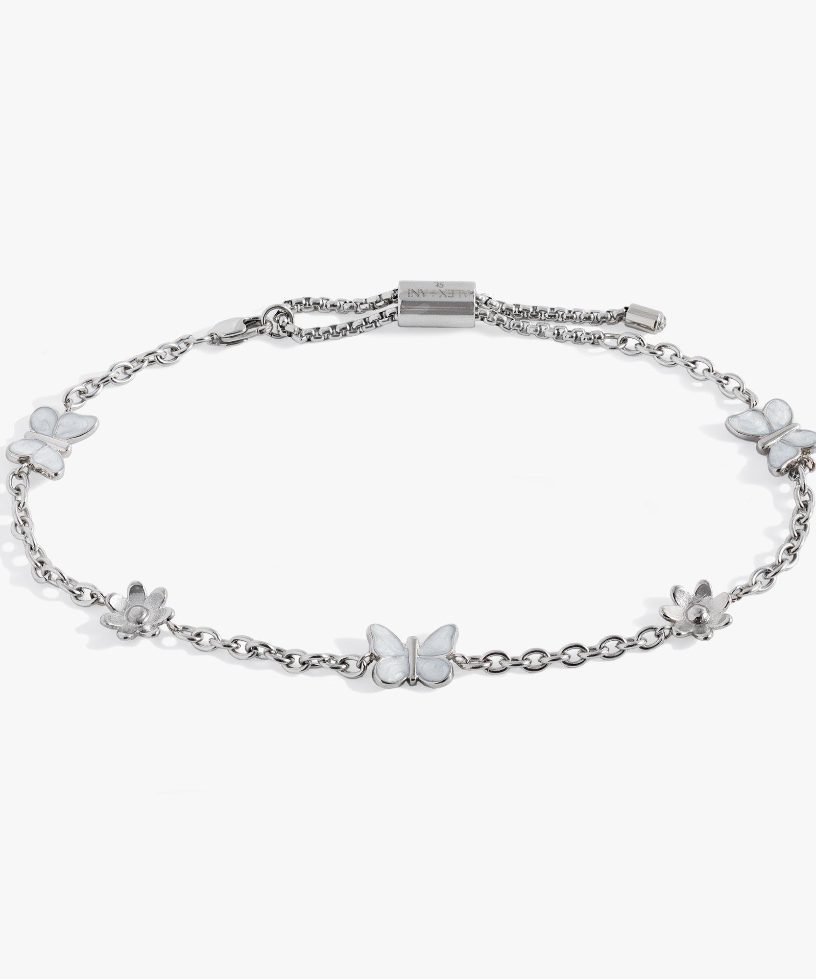 Butterfly and Flower Anklet