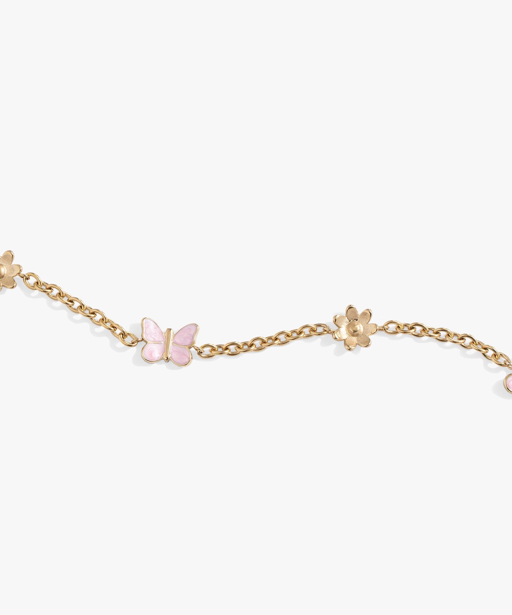Butterfly and Flower Anklet