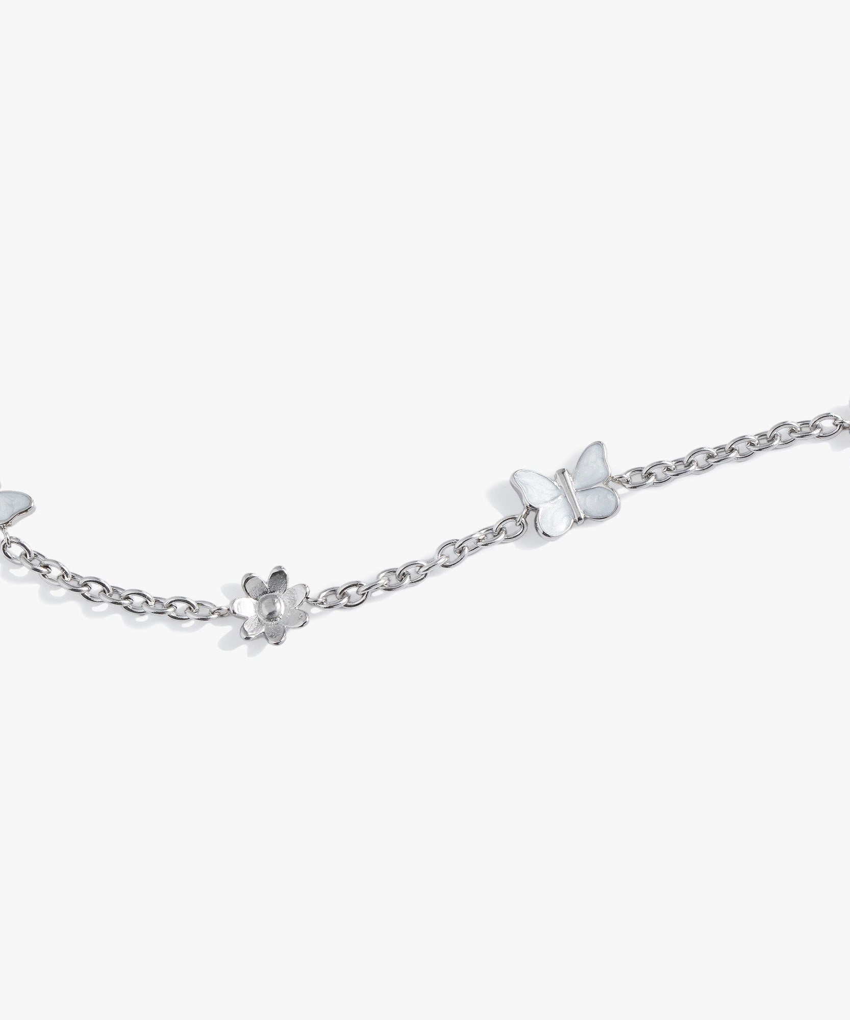 Butterfly and Flower Anklet