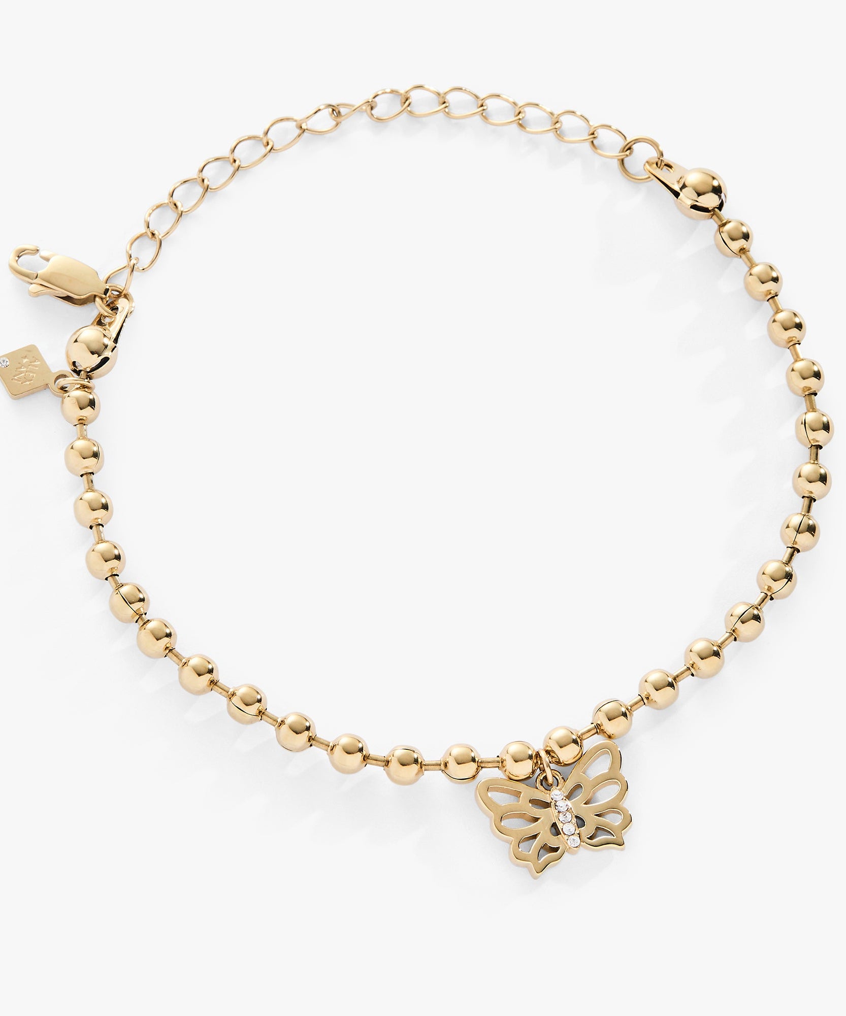 Butterfly Ball Chain Bracelet
