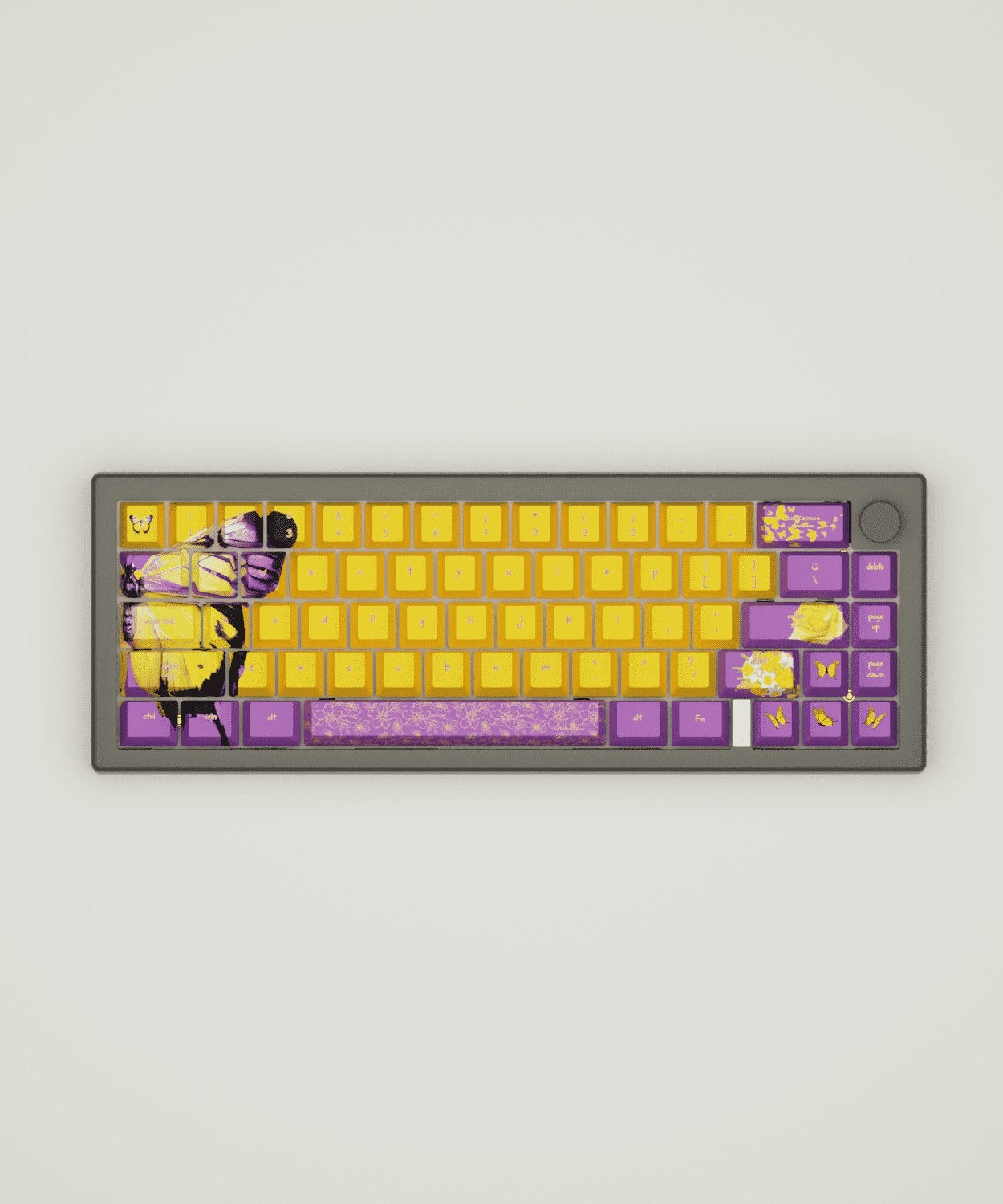 Butterfly Design Keycaps and Mechanical Keyboard