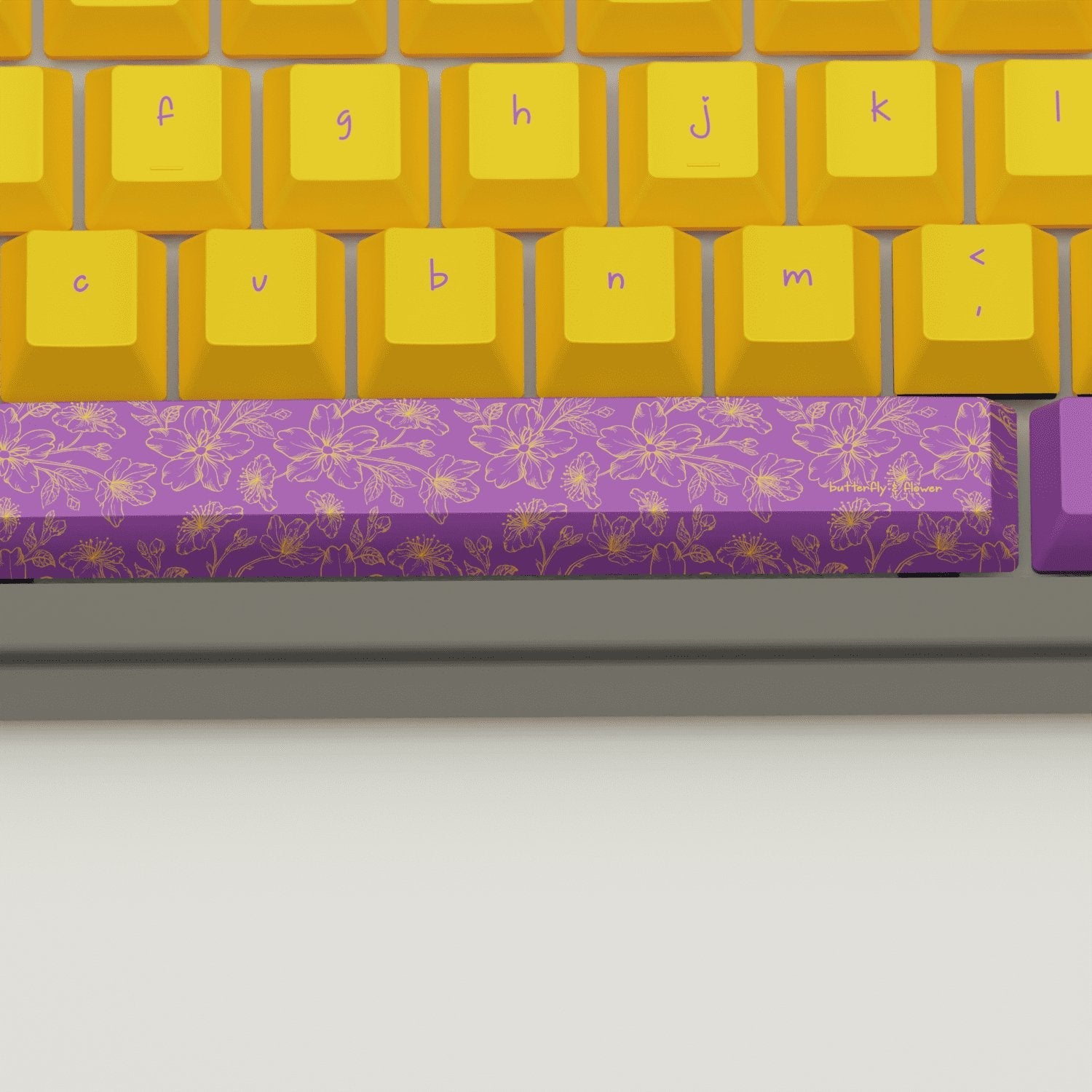 Butterfly Design Keycaps and Mechanical Keyboard
