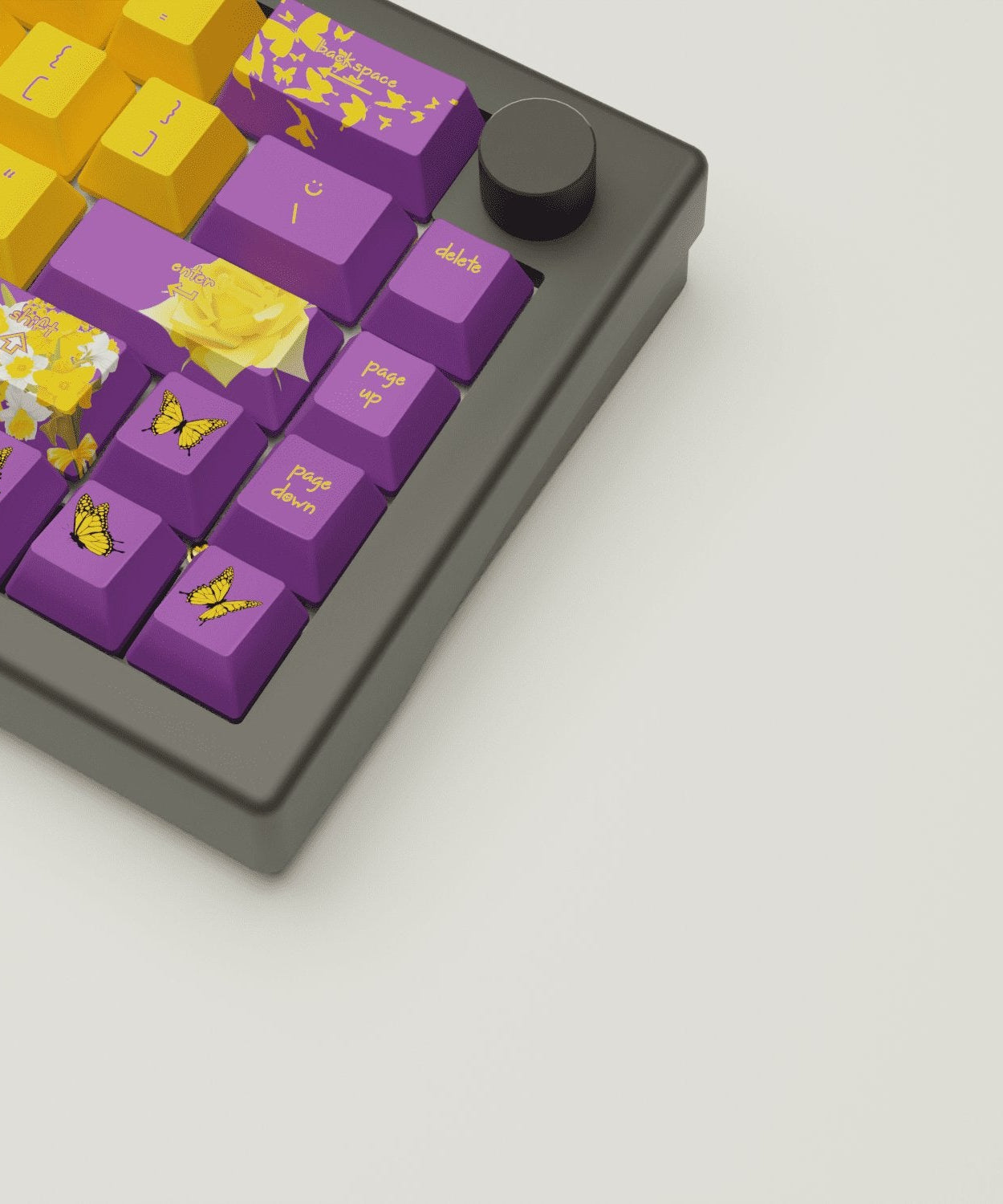 Butterfly Design Keycaps and Mechanical Keyboard