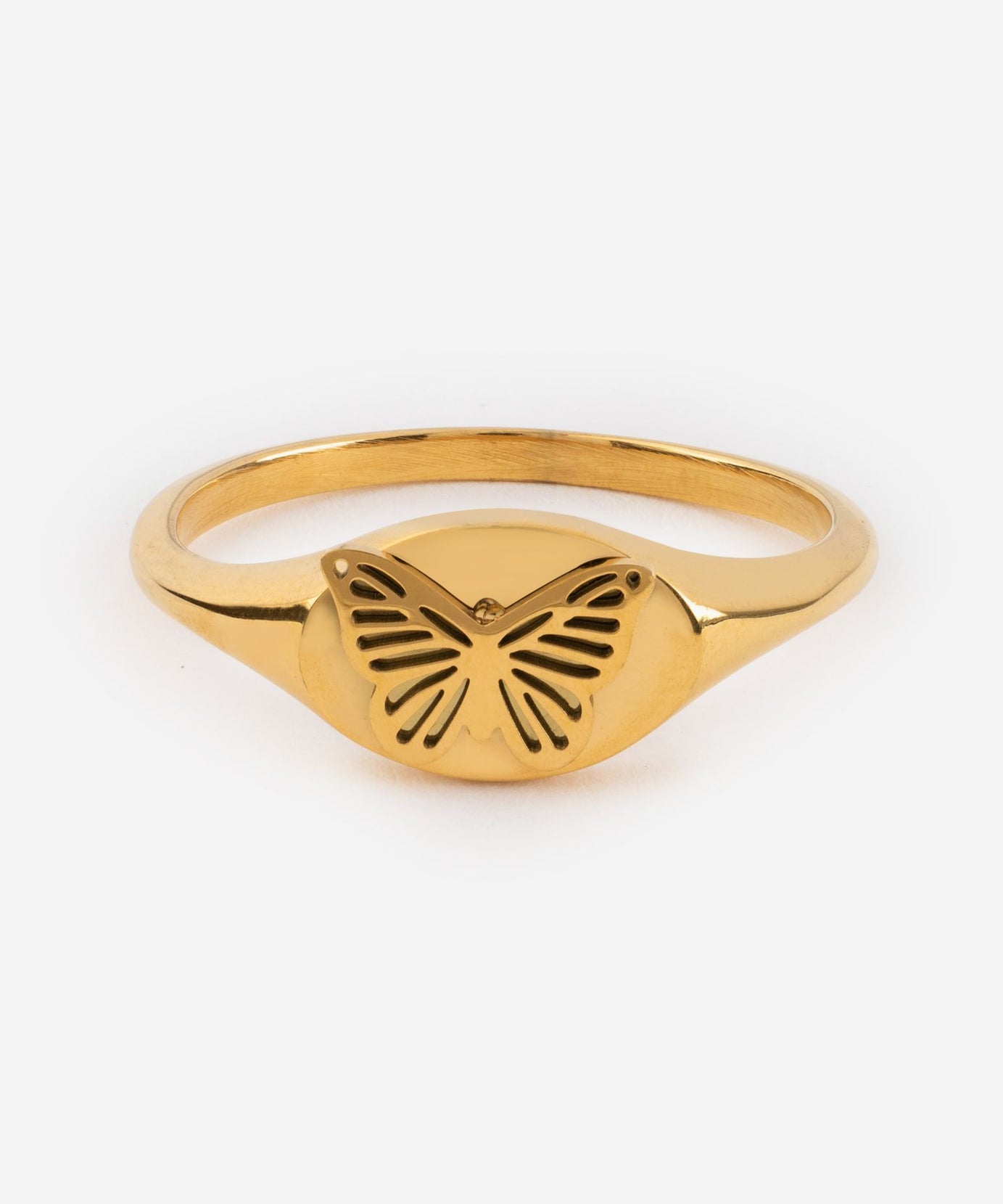 Butterfly Signet Ring