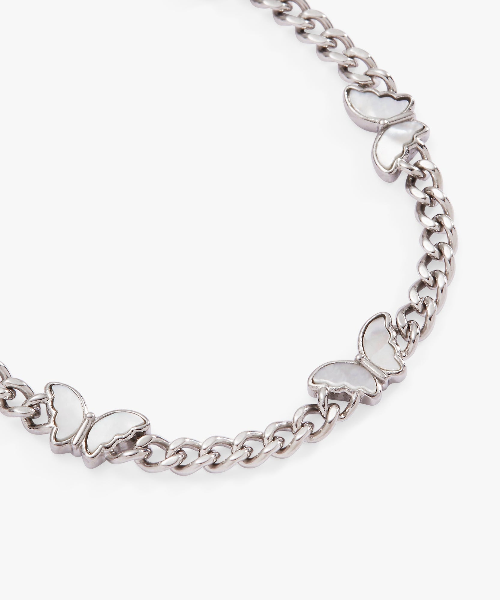 Butterfly Curb Chain Bracelet
