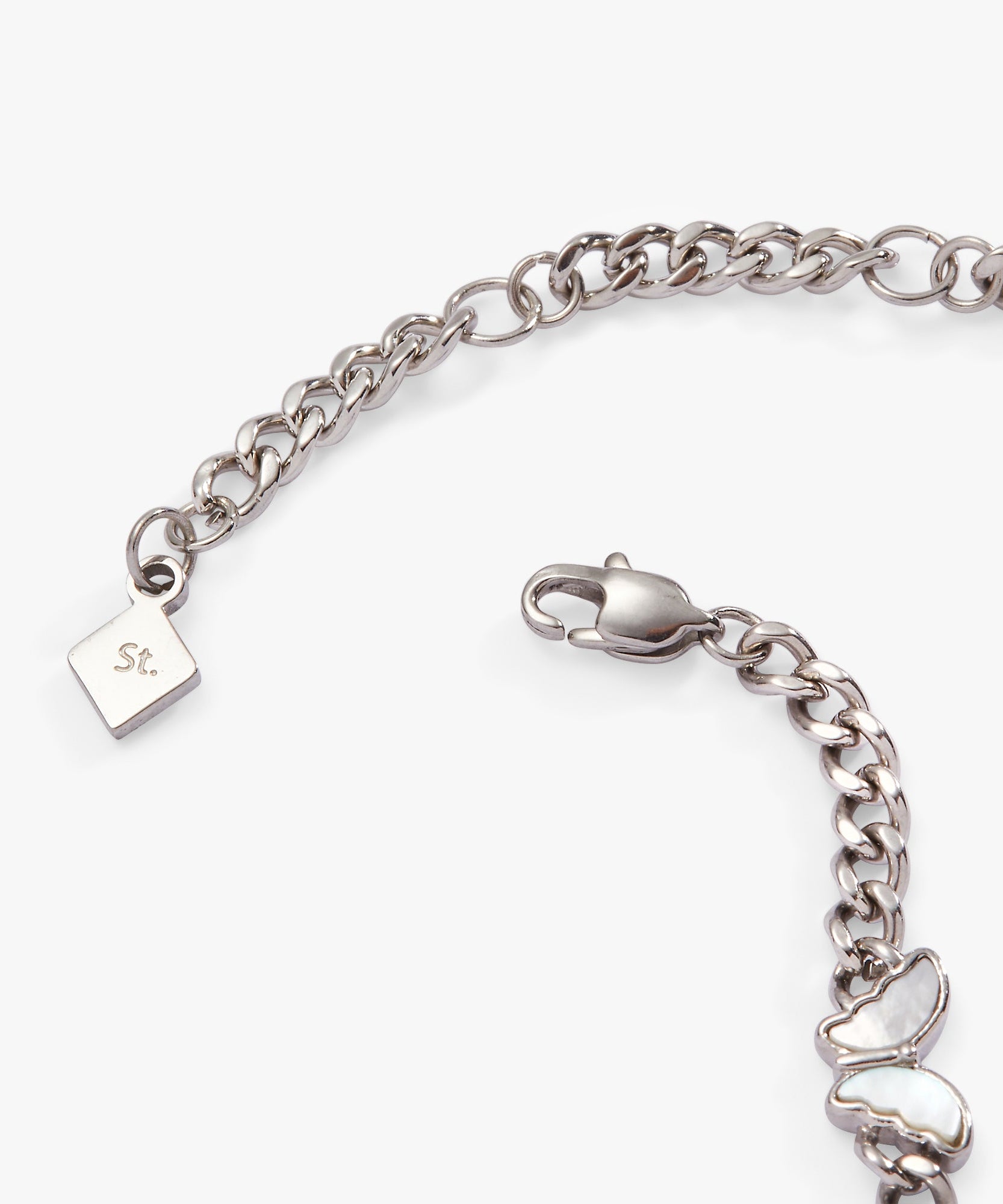 Butterfly Curb Chain Bracelet