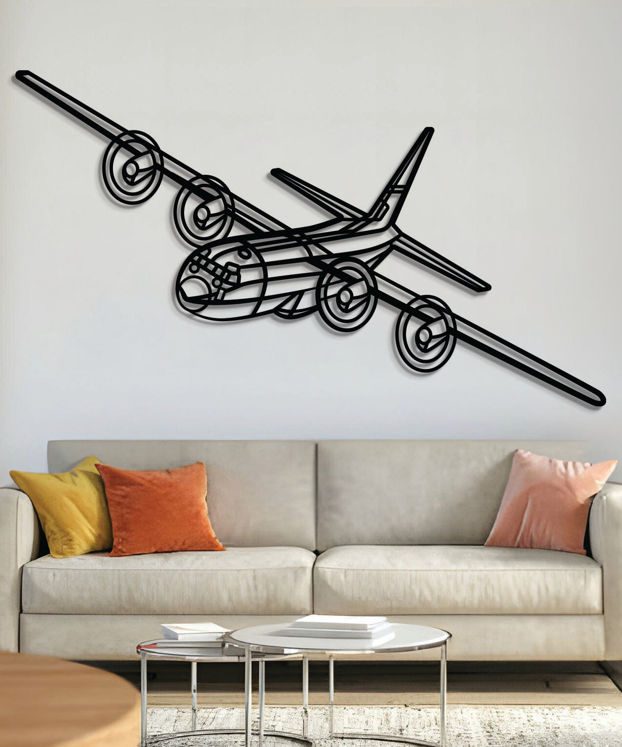 C-130H2 Wandkunst aus Metall im Flugzeugdesign – NCP0531