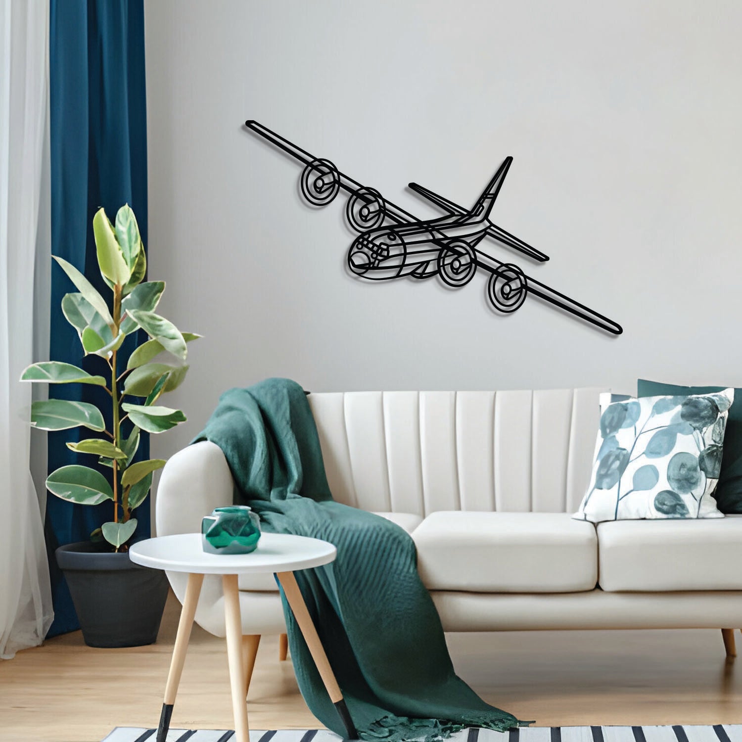 C-130H2 Wandkunst aus Metall im Flugzeugdesign – NCP0531