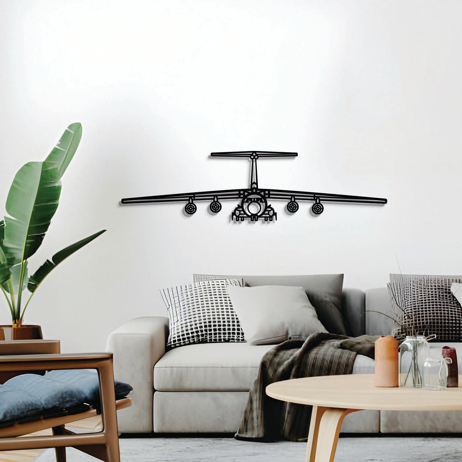 C-141B Starlifter Front Metall Flugzeug Wandkunst - NCP0533