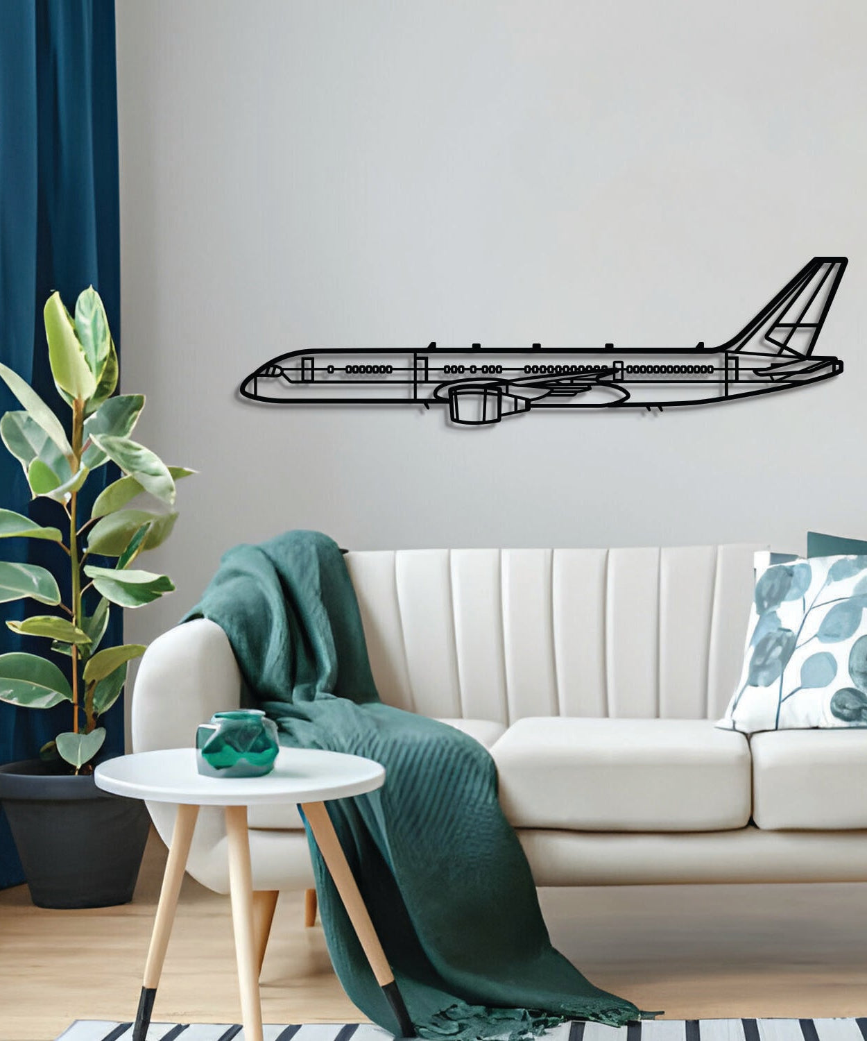 C-32 Metallflugzeug Wandkunst - NCP0528