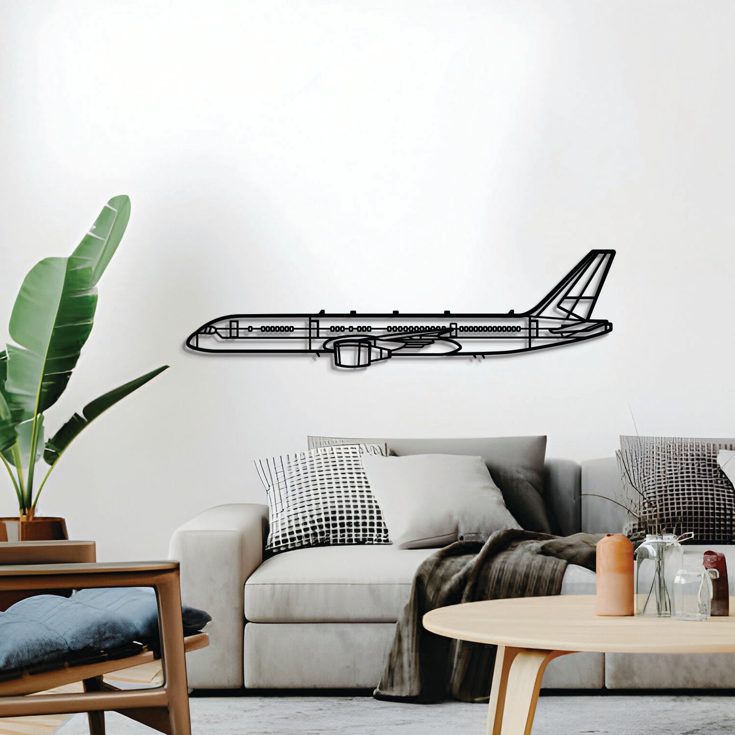 C-32 Metallflugzeug Wandkunst - NCP0528