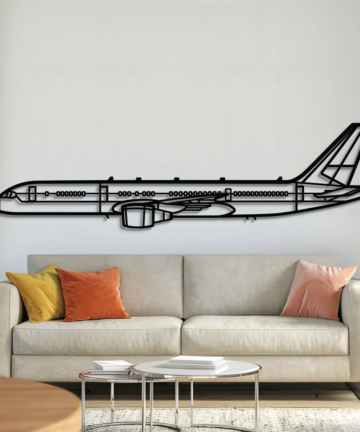 C-32 Metallflugzeug Wandkunst - NCP0528