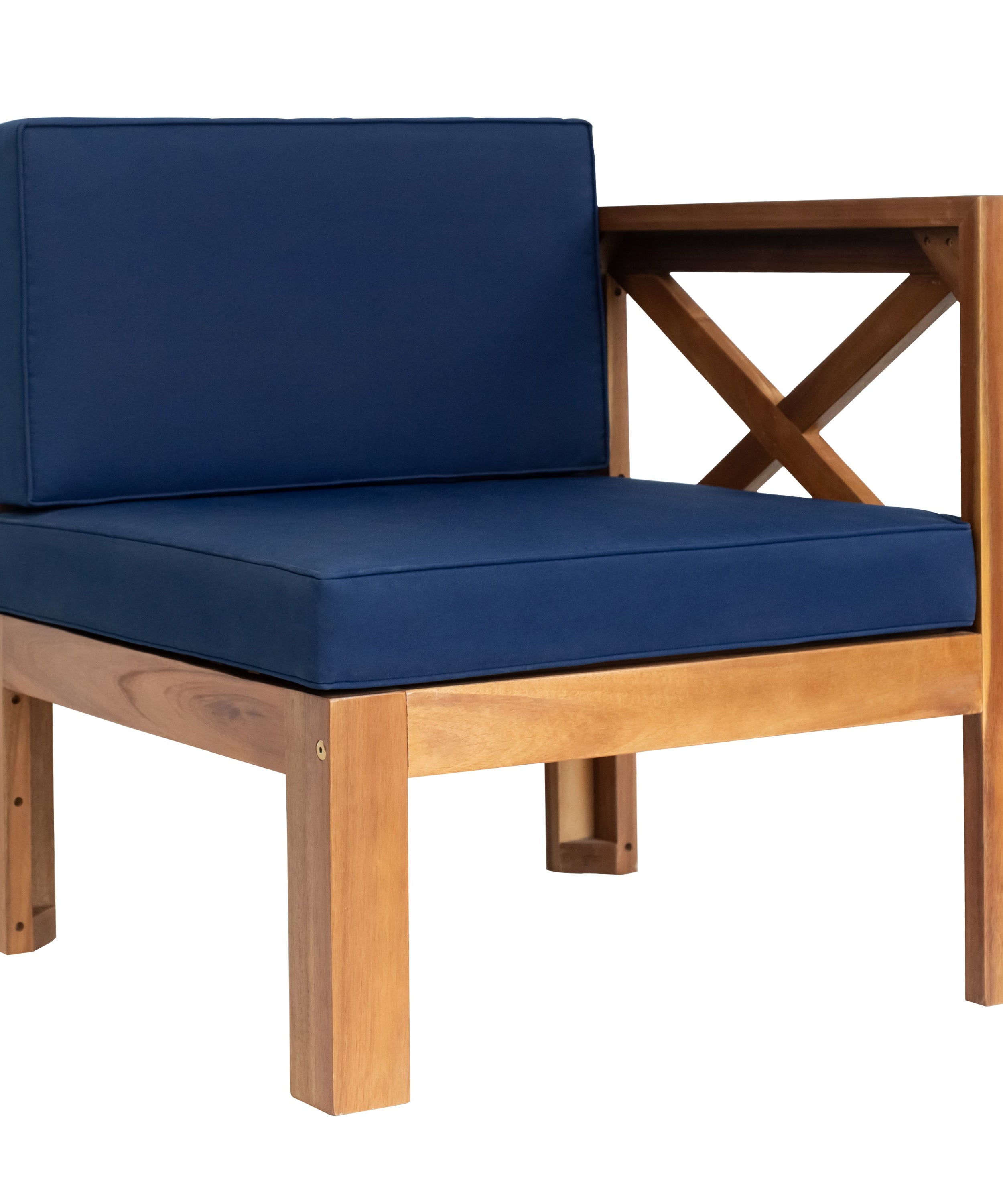 Alora 5-Piece Outdoor Patio Wood Sectional Sofa Set With Cushions (SAK31297)