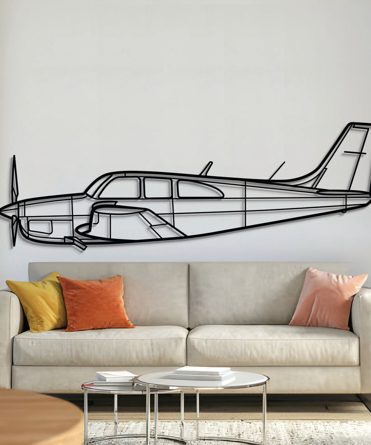 C33 Metallflugzeug Wandkunst - NCP0263