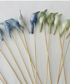 Glazed Sunbirds Bamboo Diffuser Set