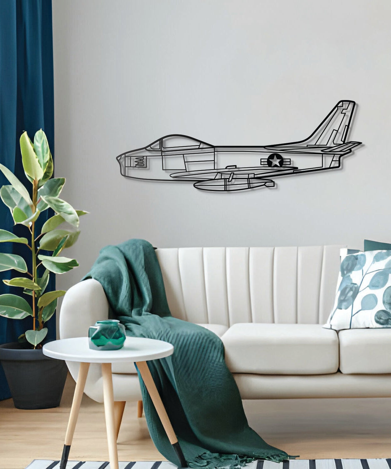 F86 Sabre Canada Metallflugzeug Wandkunst - NCP0225