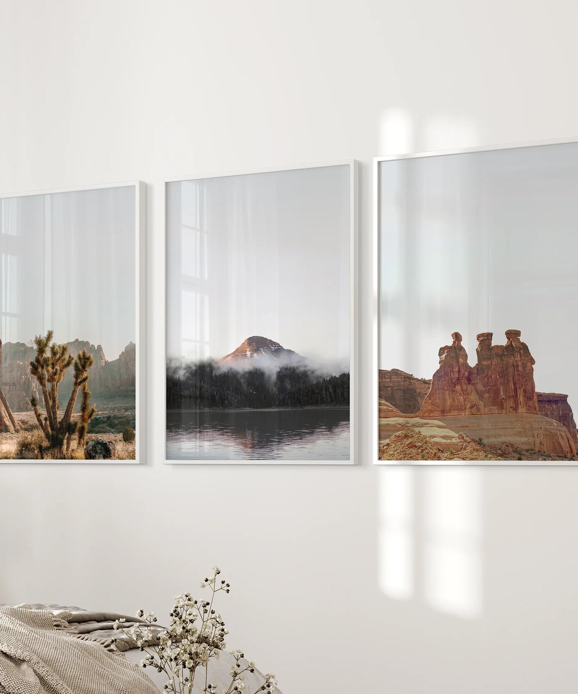 Southwest Desert Set of 3 Prints. Canyon Landscape, Red Rock