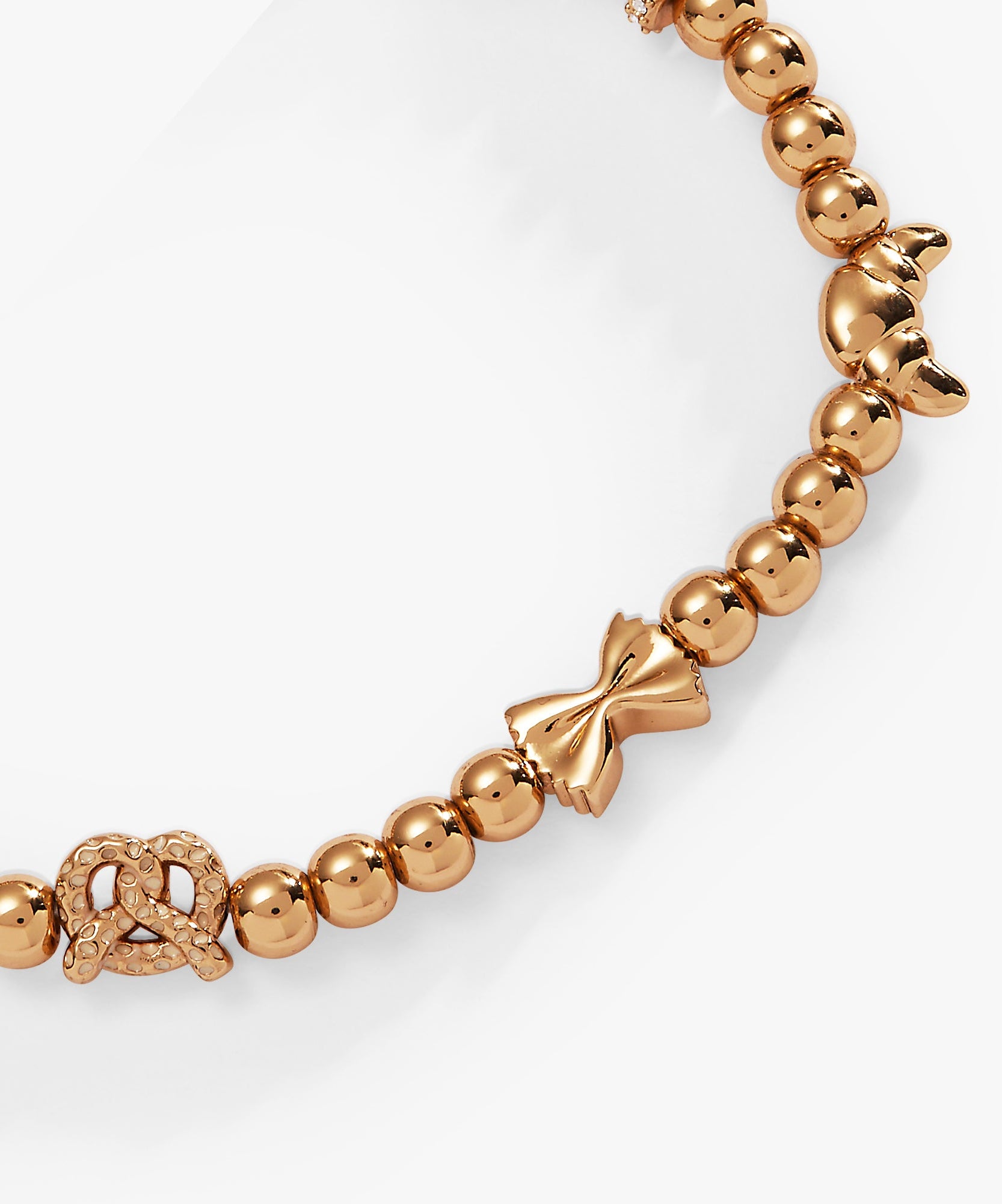 'Carbs are My Love Language' Beaded Stretch Bracelet