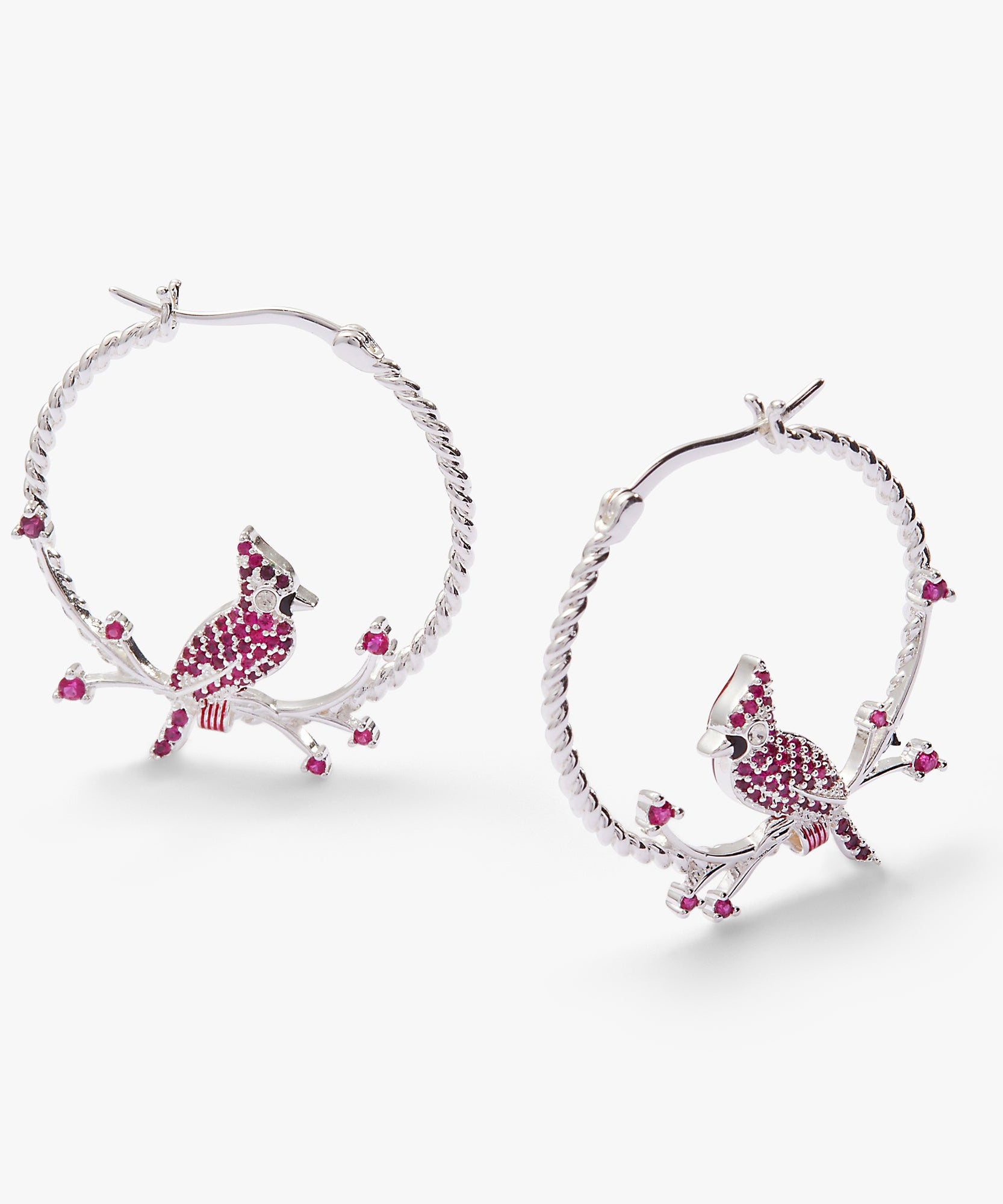 Cardinal Reversible Hoop Earrings