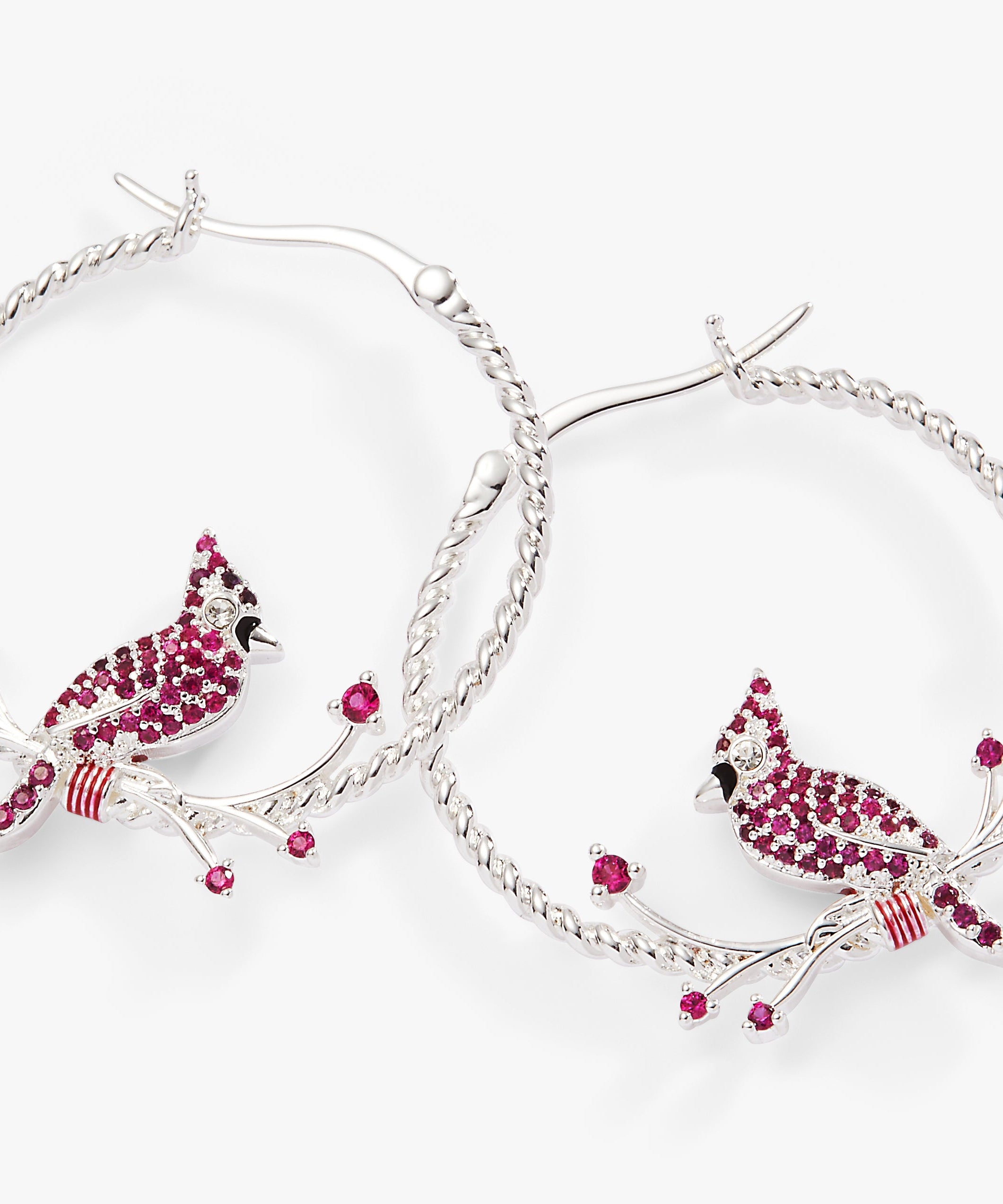 Cardinal Reversible Hoop Earrings