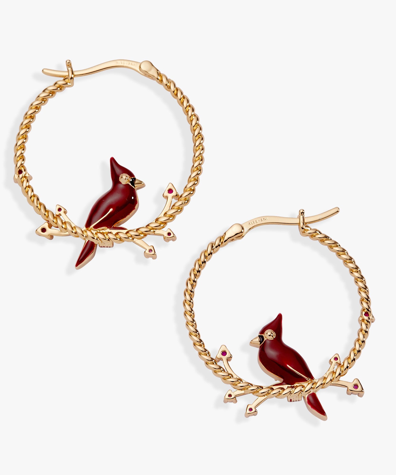 Cardinal Reversible Hoop Earrings