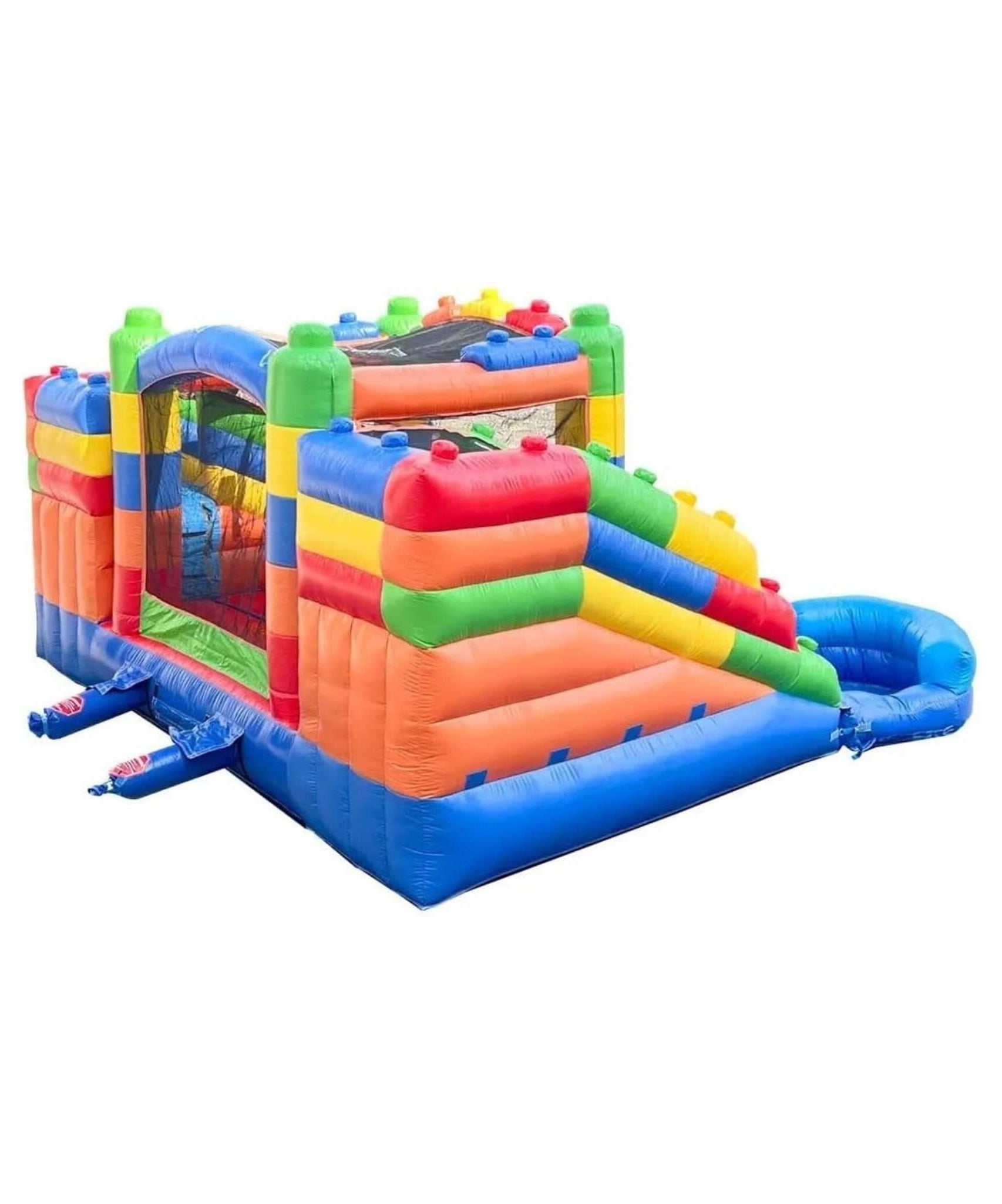 16FT Castle Bounce House With Dual Slides, Blower And Pool Combo (SAK56319)