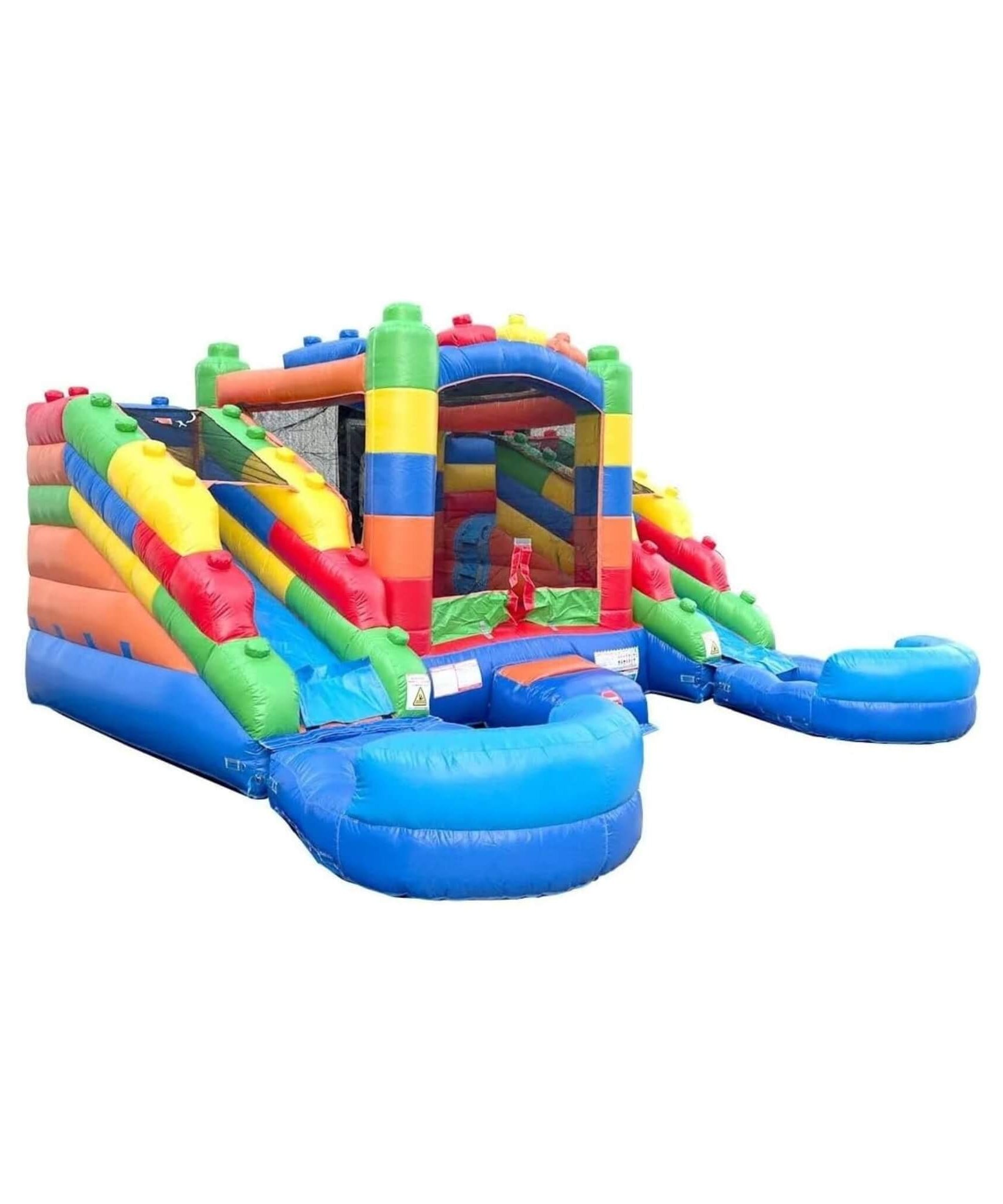 16FT Castle Bounce House With Dual Slides, Blower And Pool Combo (SAK56319)