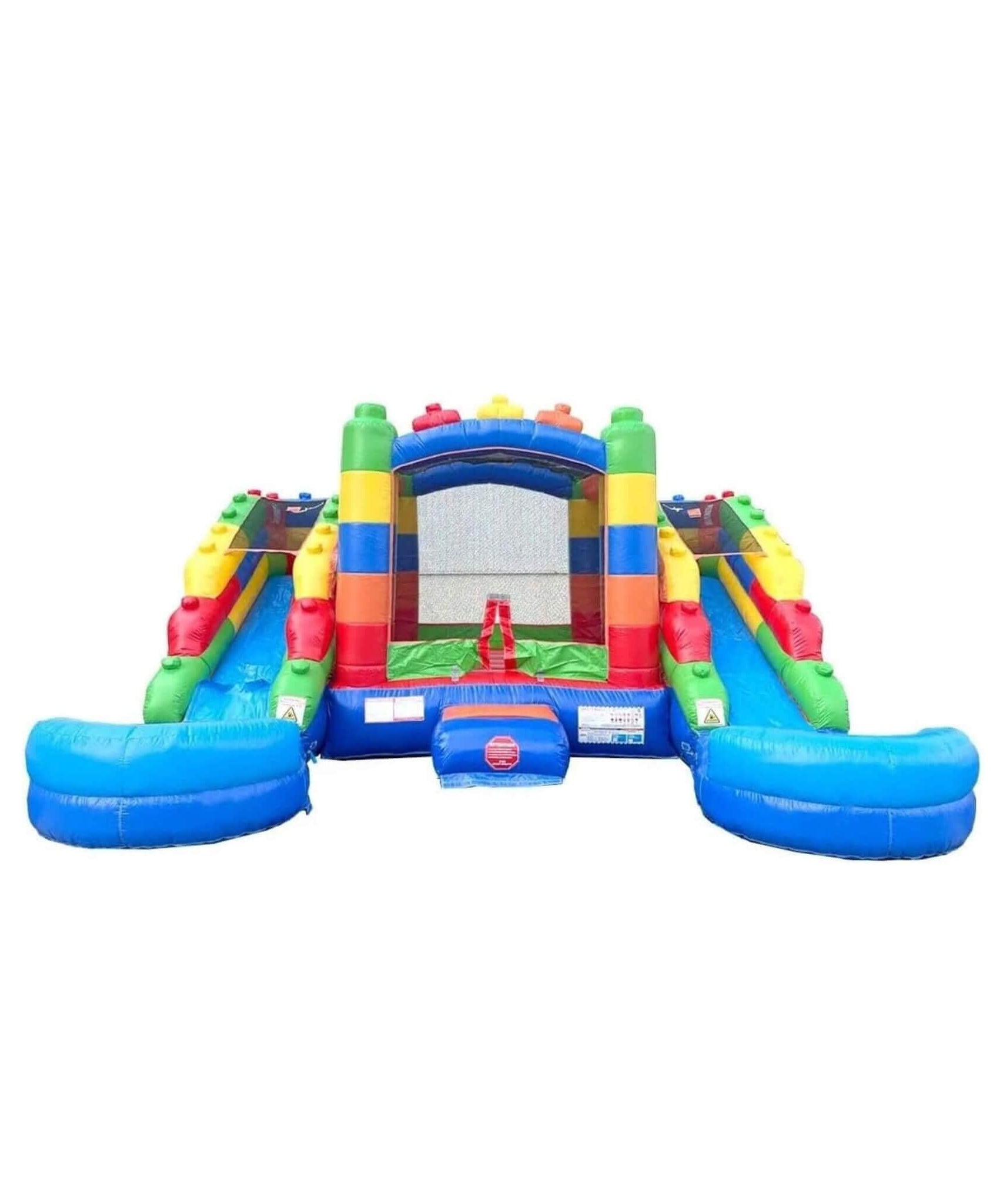 16FT Castle Bounce House With Dual Slides, Blower And Pool Combo (SAK56319)