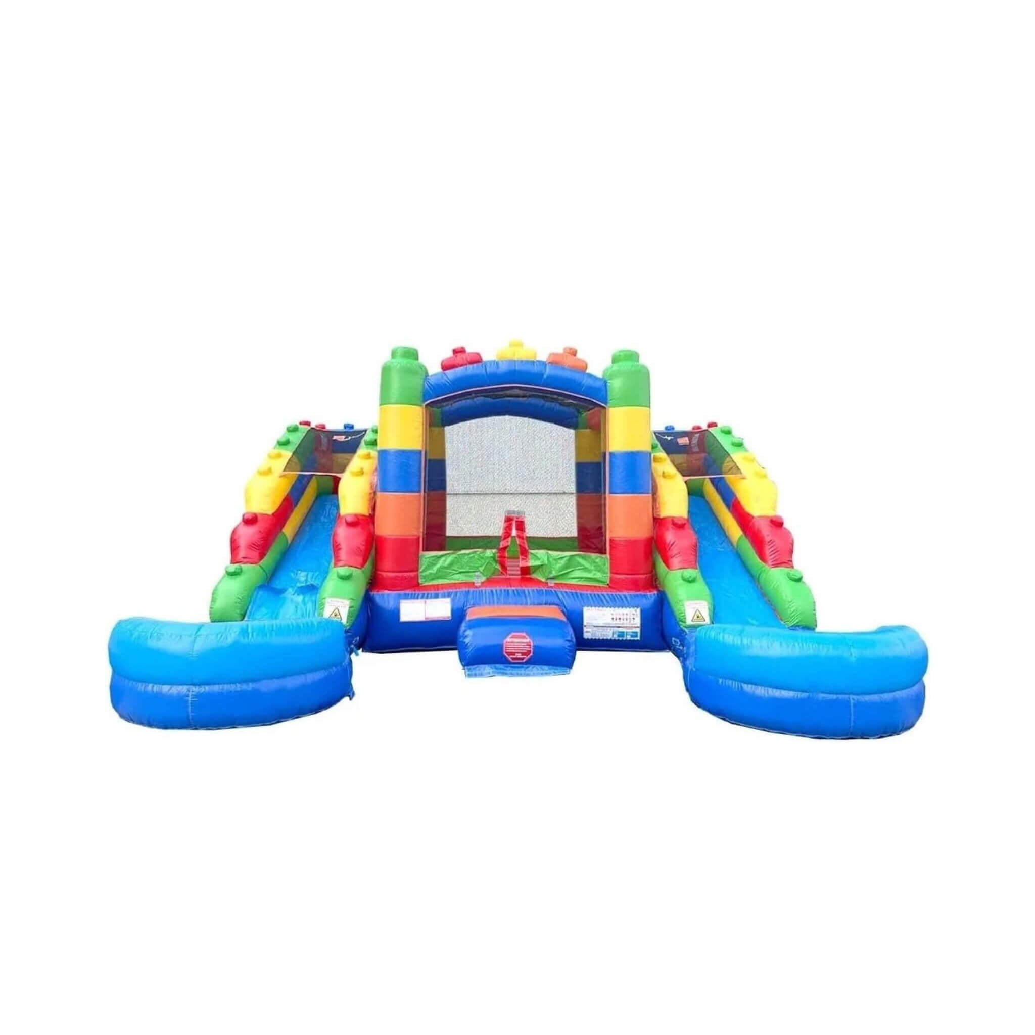 16FT Castle Bounce House With Dual Slides, Blower And Pool Combo (SAK56319)