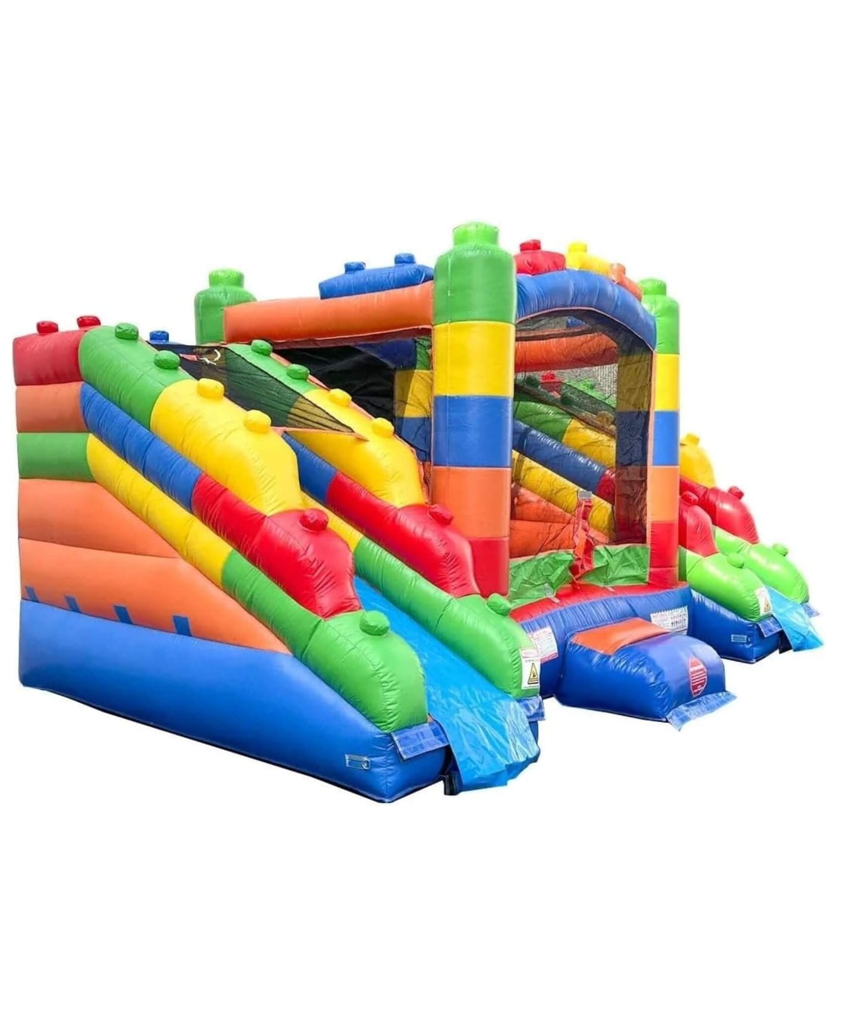 16FT Castle Bounce House With Dual Slides, Blower And Pool Combo (SAK56319)