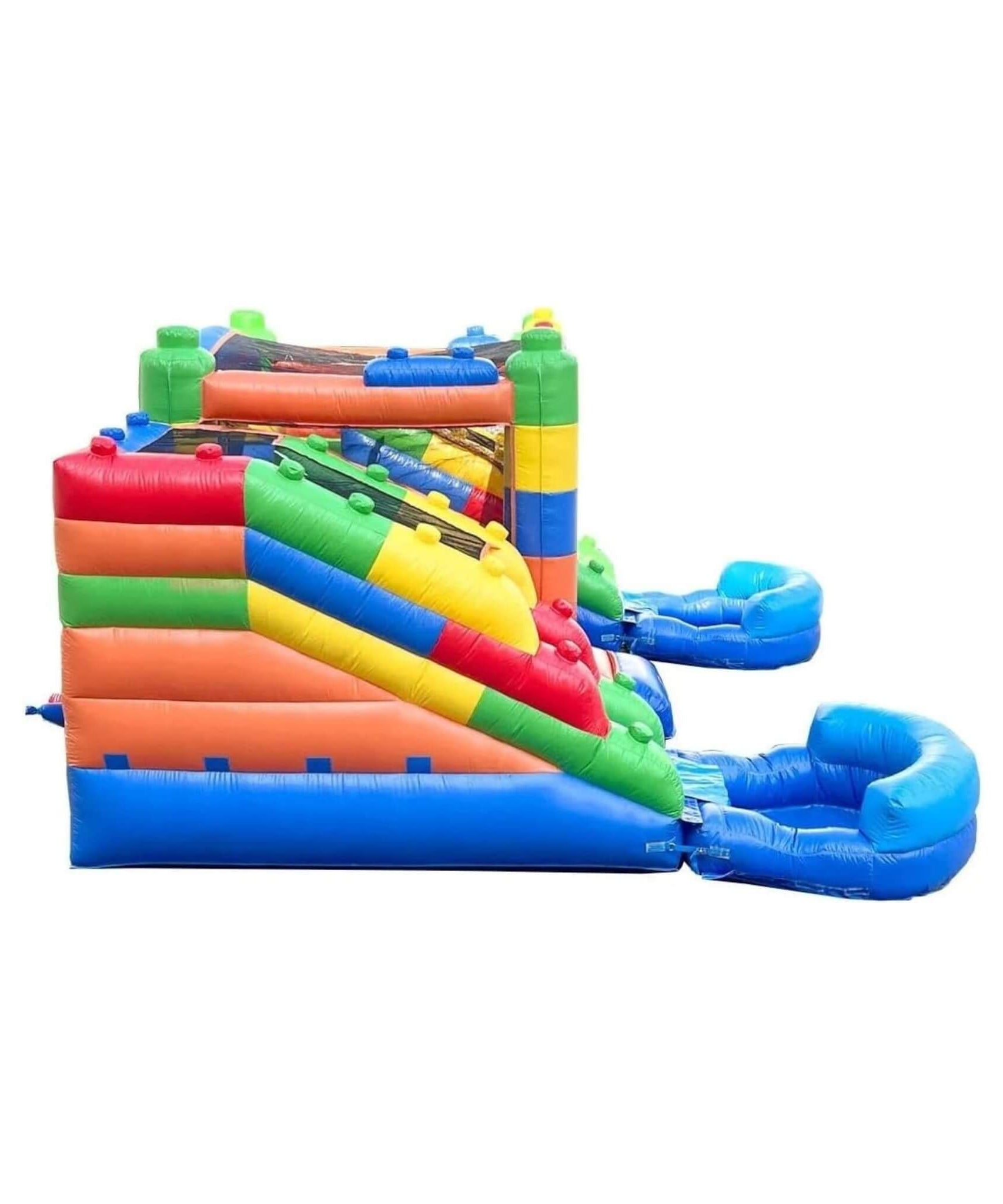16FT Castle Bounce House With Dual Slides, Blower And Pool Combo (SAK56319)