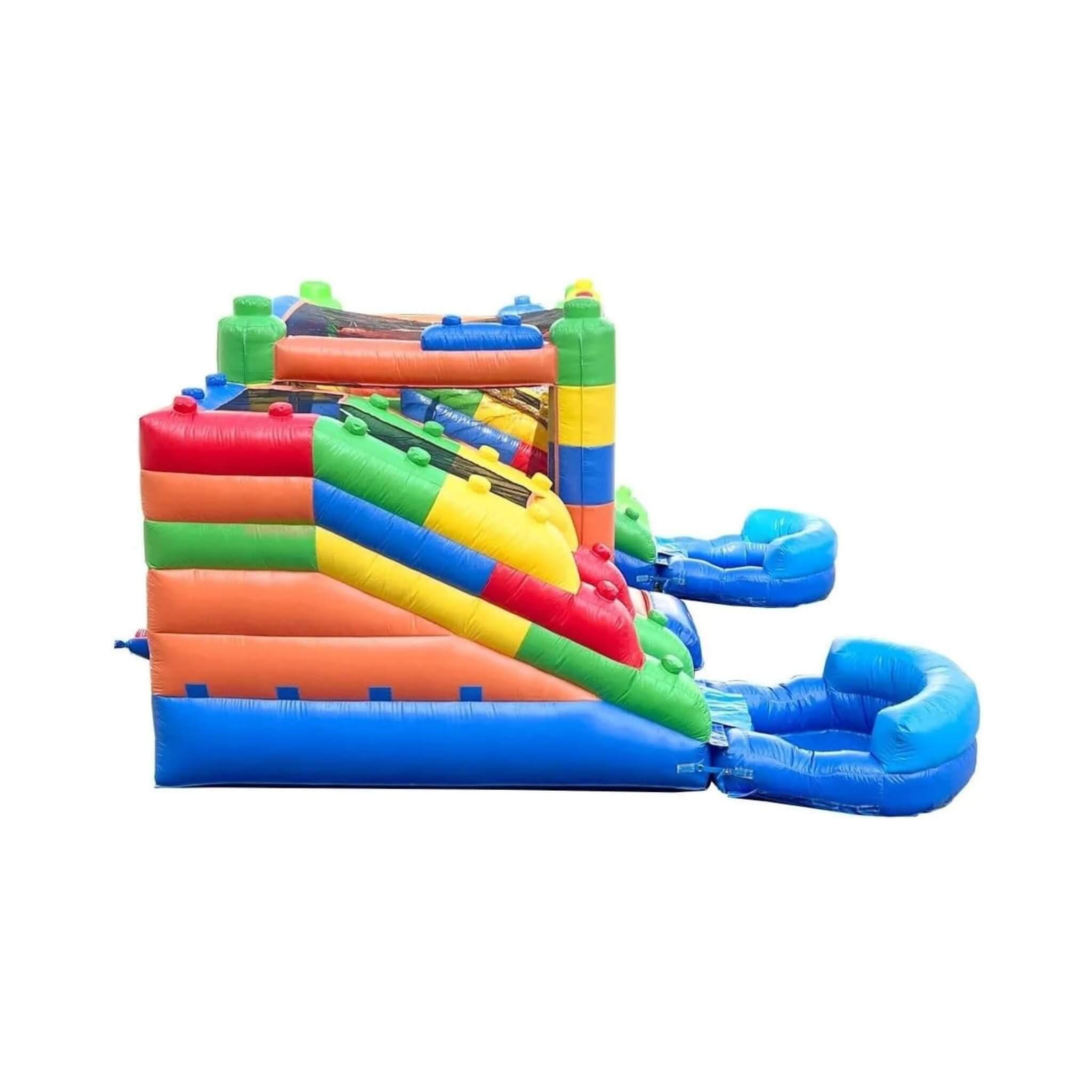 16FT Castle Bounce House With Dual Slides, Blower And Pool Combo (SAK56319)